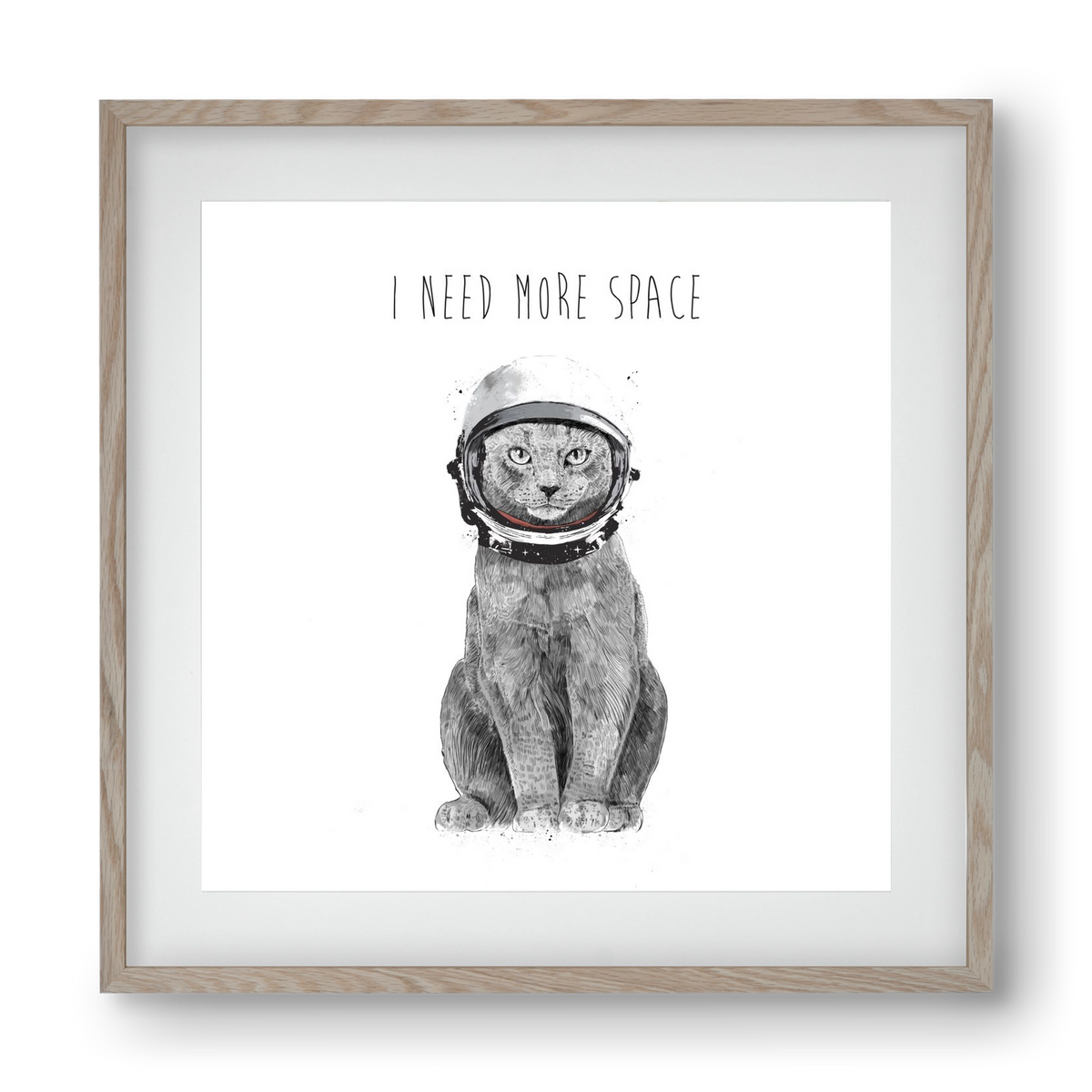 I need more space, 40x40 cm (30x30 cm), Tölgy keret, paszpartuval