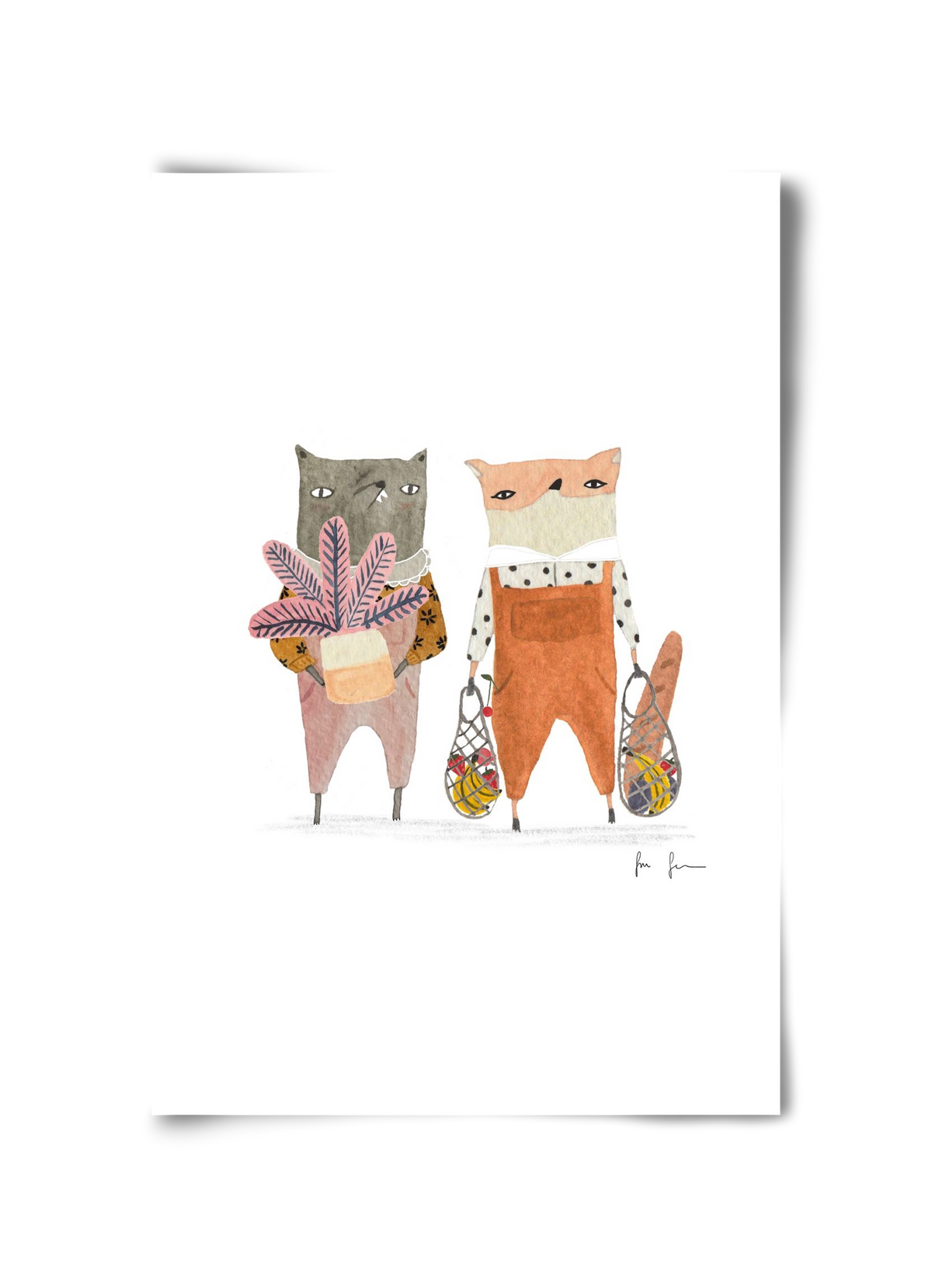 Bevásárlás, 30x45 cm, Keret nélkül