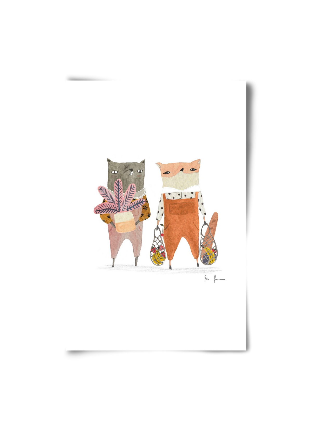 Bevásárlás, 20x30 cm, Keret nélkül