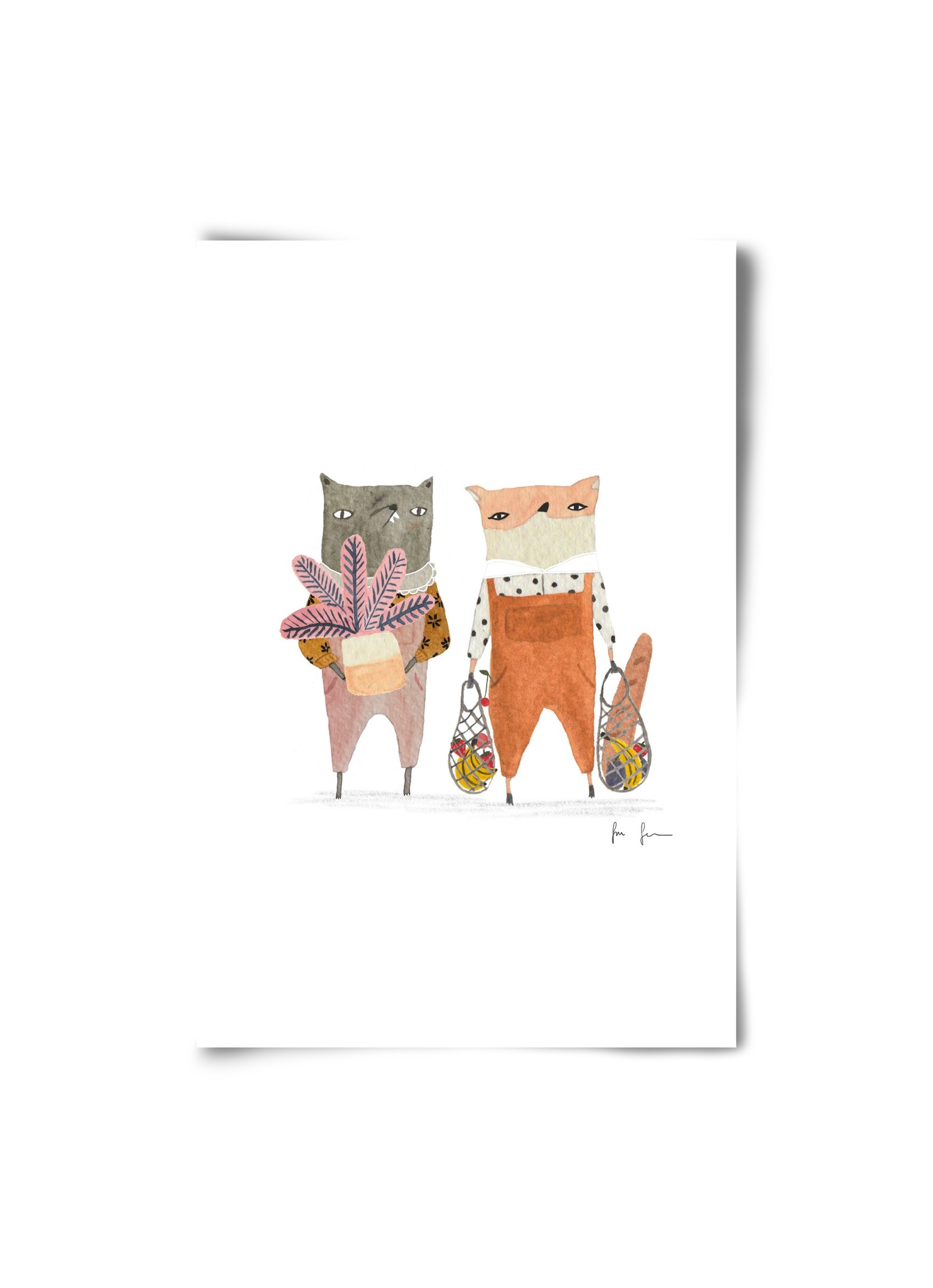 Bevásárlás, 20x30 cm, Keret nélkül