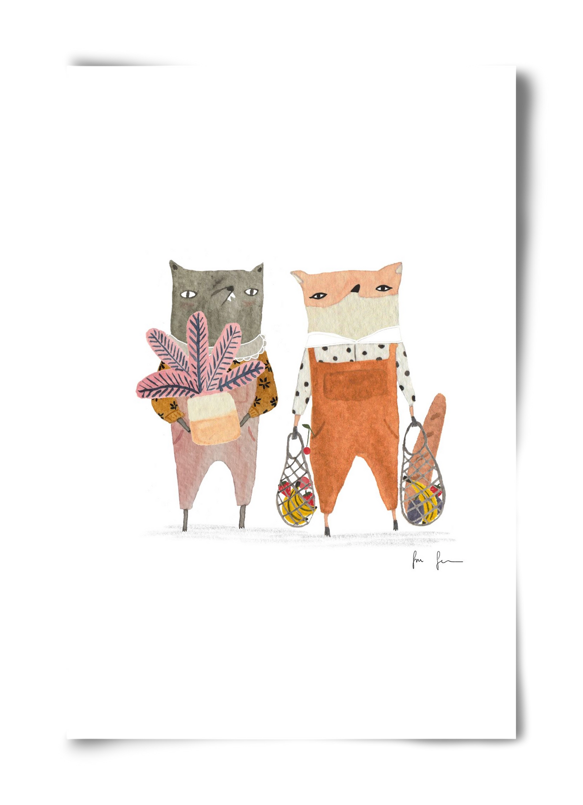 Bevásárlás, 40x60 cm, Keret nélkül