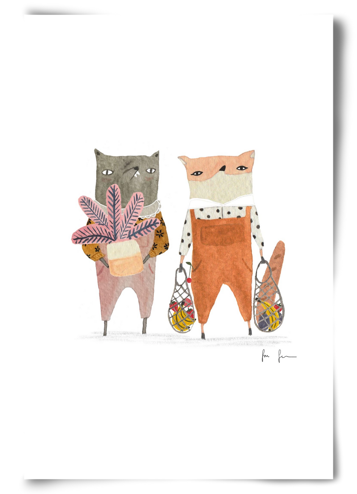 Bevásárlás, 60x90 cm, Keret nélkül