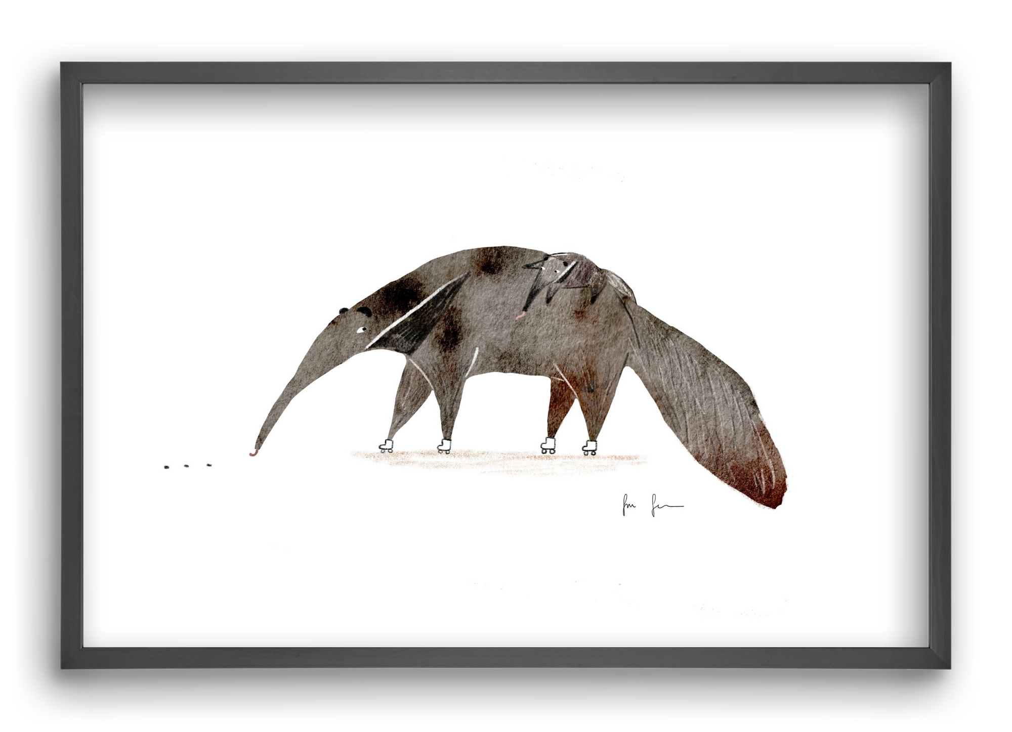 Hangyászék, 60x40 cm (60x40 cm), Fekete keret