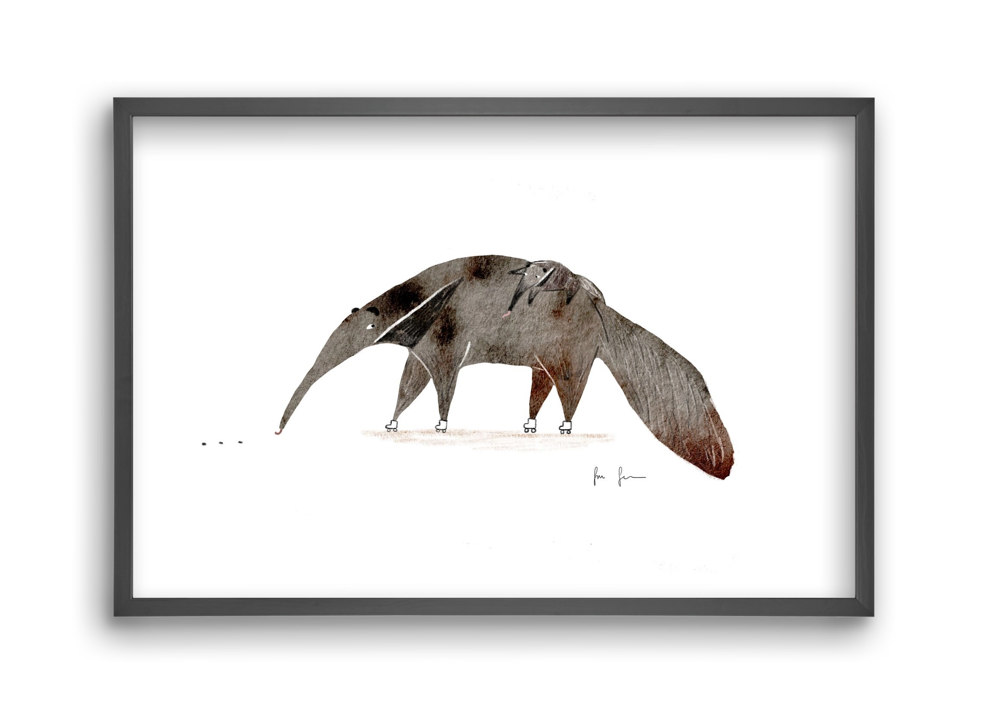 Hangyászék, 45x30 cm (45x30 cm), Fekete keret