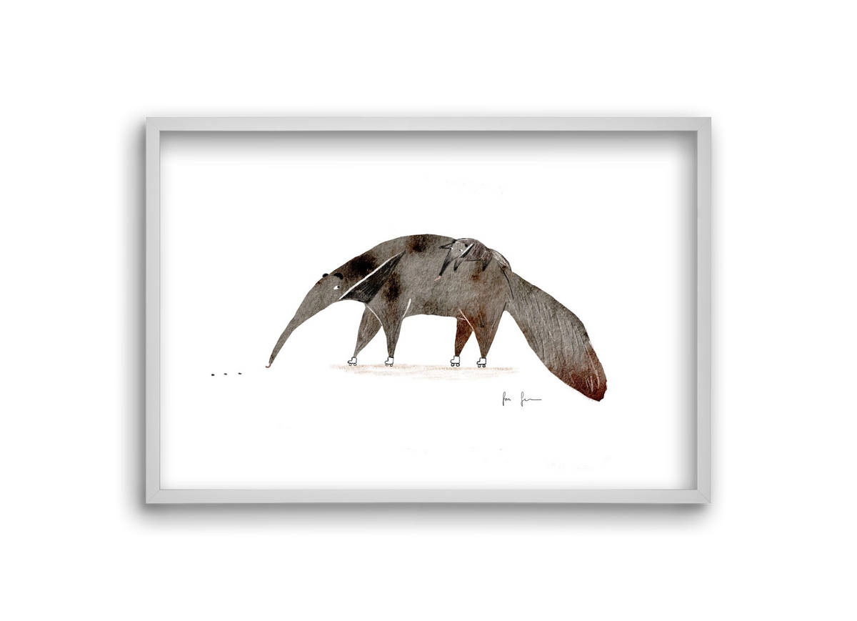 Hangyászék, 30x20 cm (30x20 cm), Fehér keret