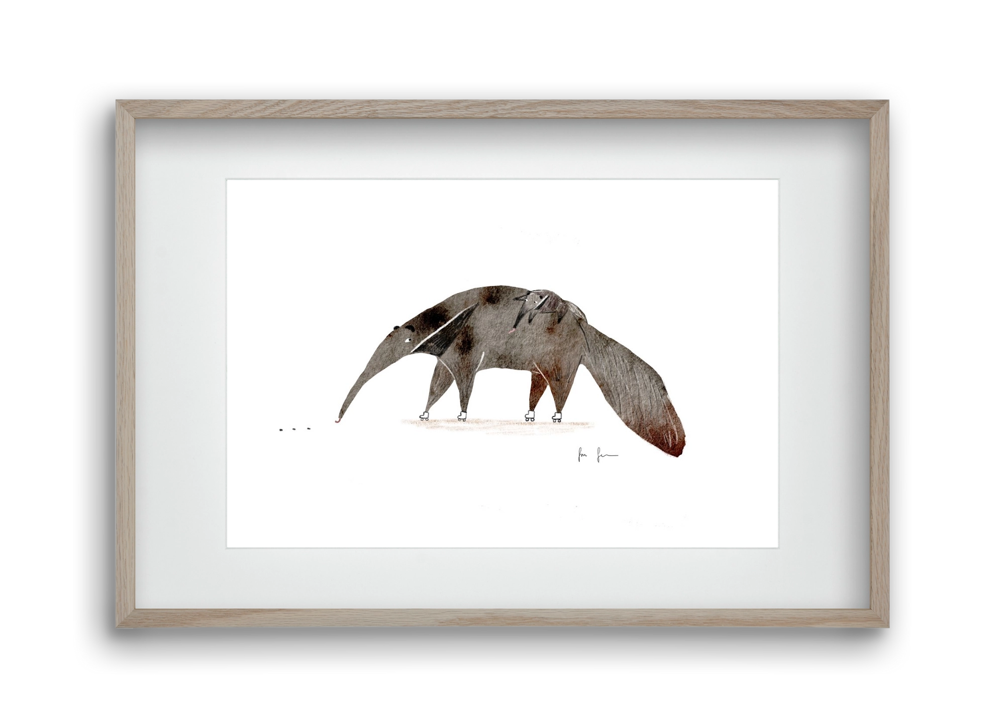 Hangyászék, 45x30 cm (30x20 cm), Tölgy keret, paszpartuval