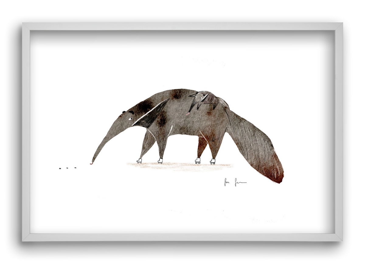 Hangyászék, 60x40 cm (60x40 cm), Fehér keret