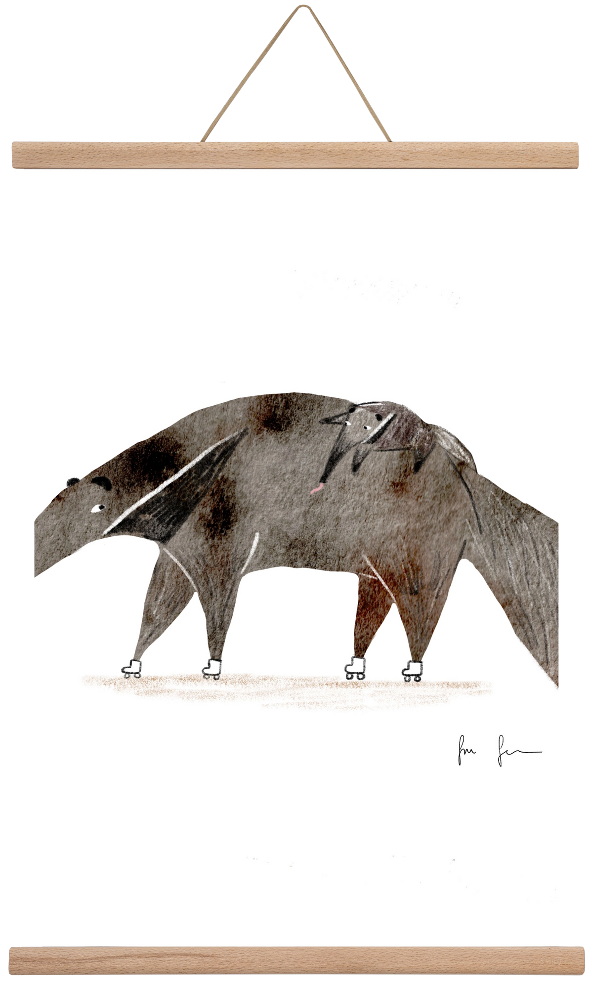 Hangyászék, 60x40 cm (60x40 cm), Tölgy akasztó