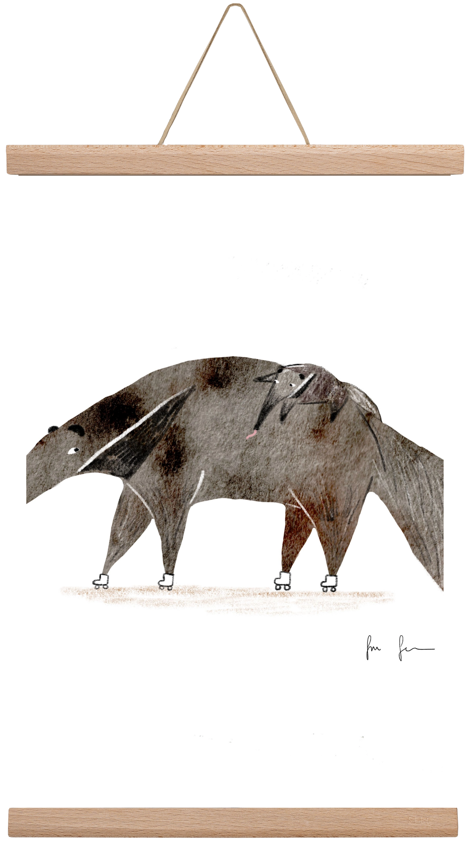 Hangyászék, 45x30 cm (45x30 cm), Tölgy akasztó