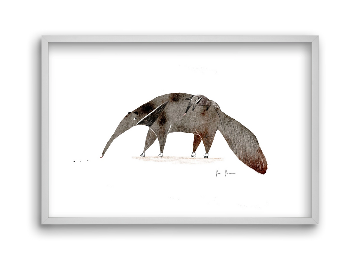 Hangyászék, 45x30 cm (45x30 cm), Fehér keret