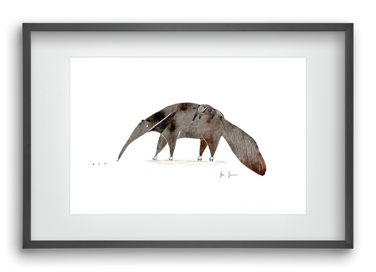 Hangyászék, 60x40 cm (45x30 cm), Fekete keret, paszpartuval