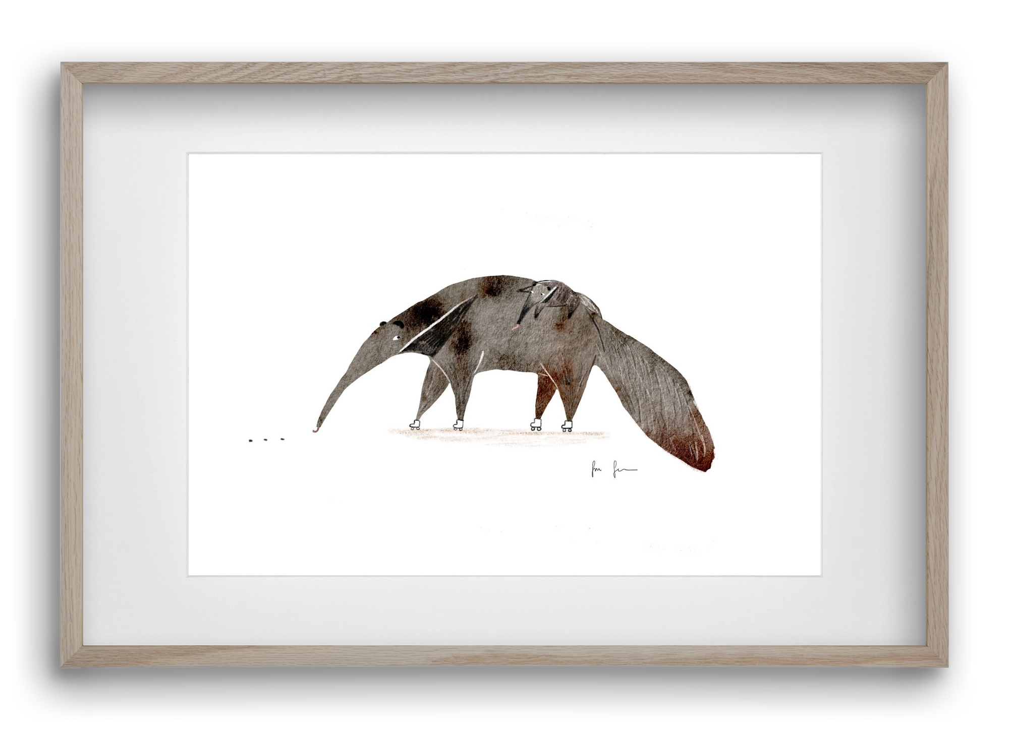 Hangyászék, 60x40 cm (45x30 cm), Tölgy keret, paszpartuval