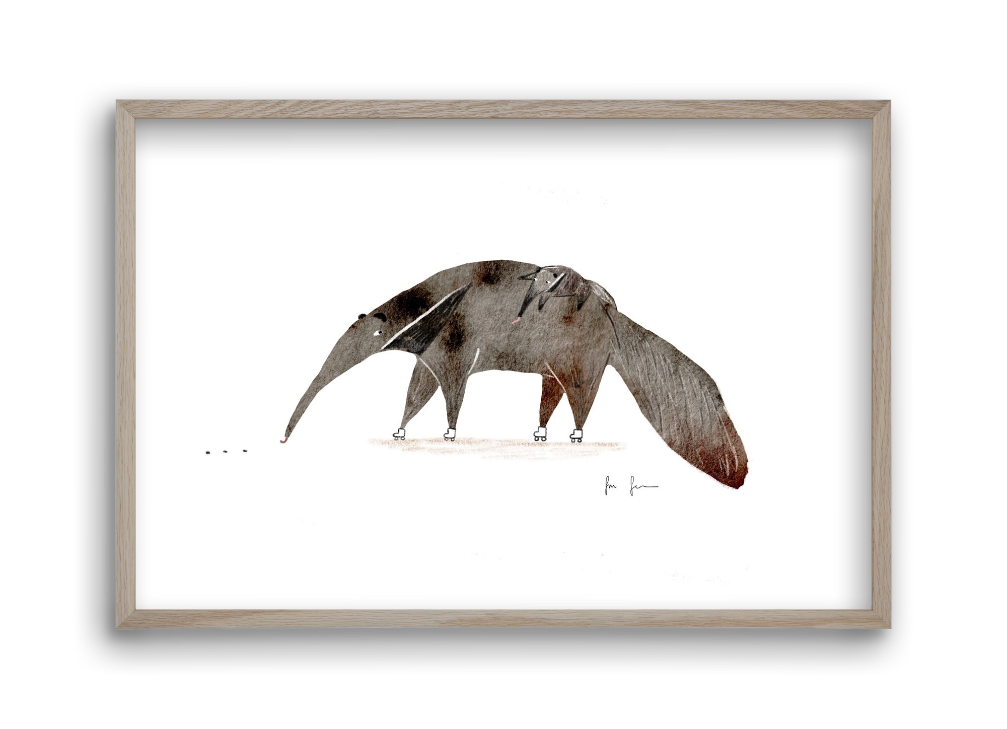 Hangyászék, 45x30 cm (45x30 cm), Tölgy keret