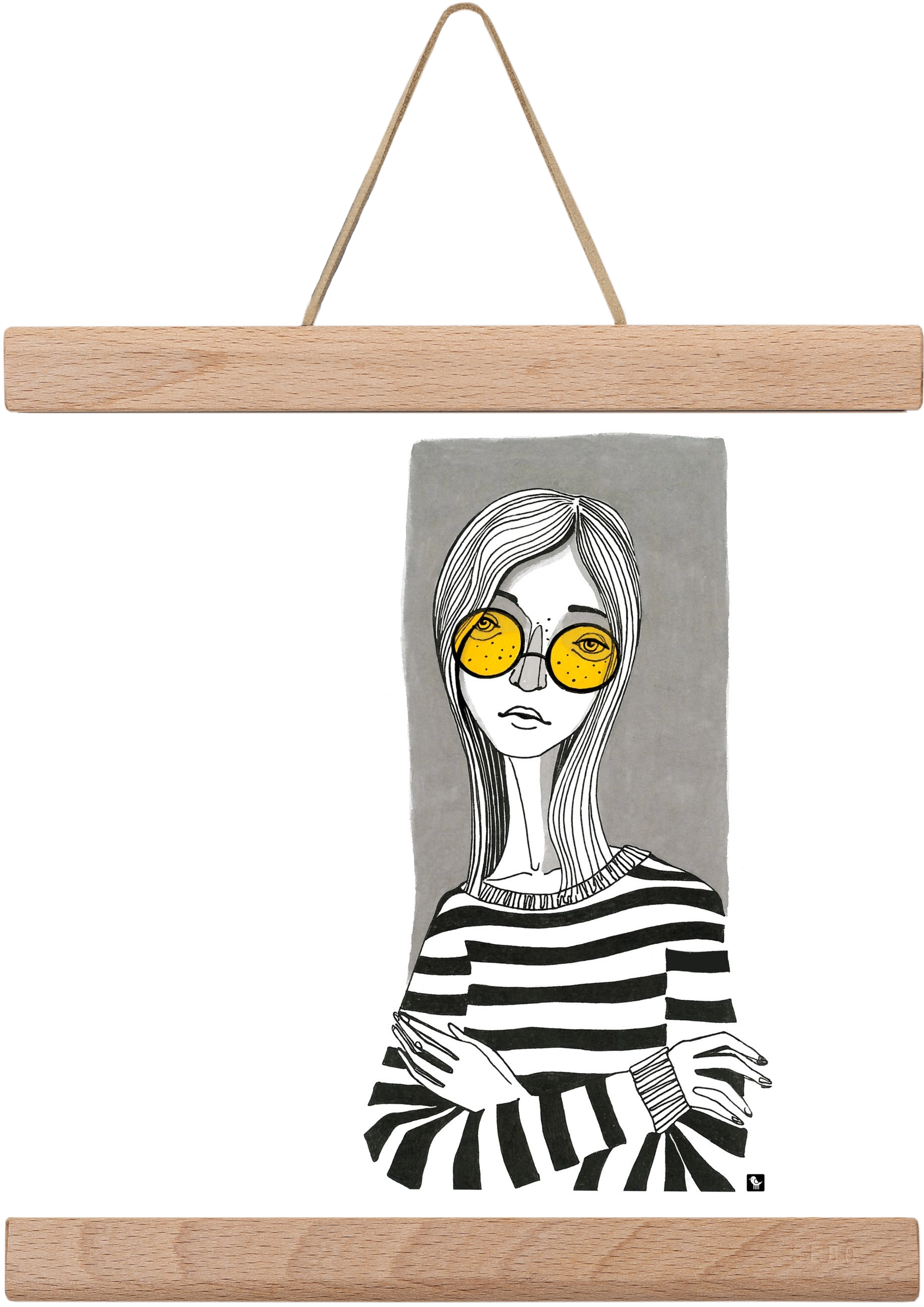 SummerGlasses, 20x20 cm (20x20 cm), Tölgy akasztó