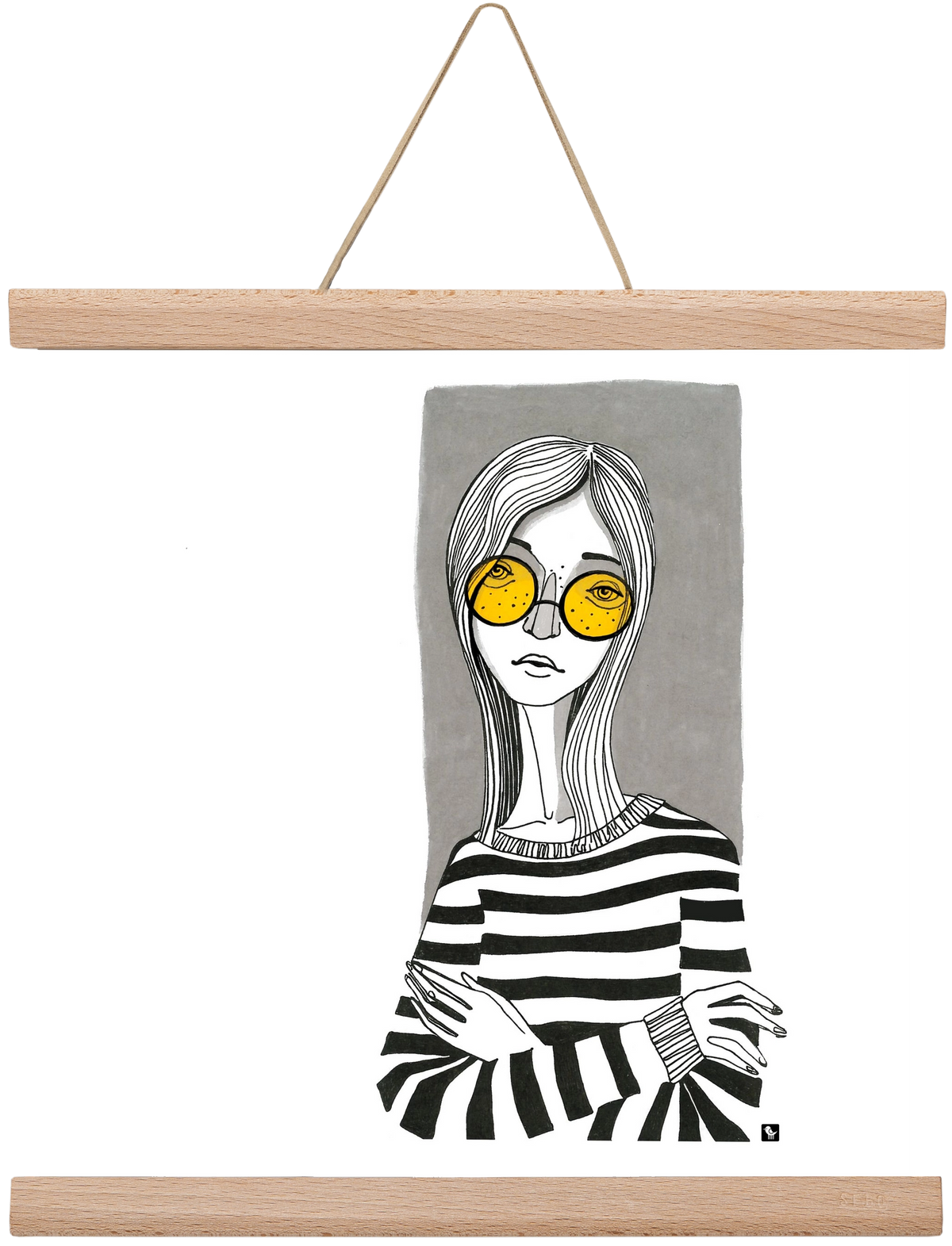 SummerGlasses, 30x30 cm (30x30 cm), Tölgy akasztó