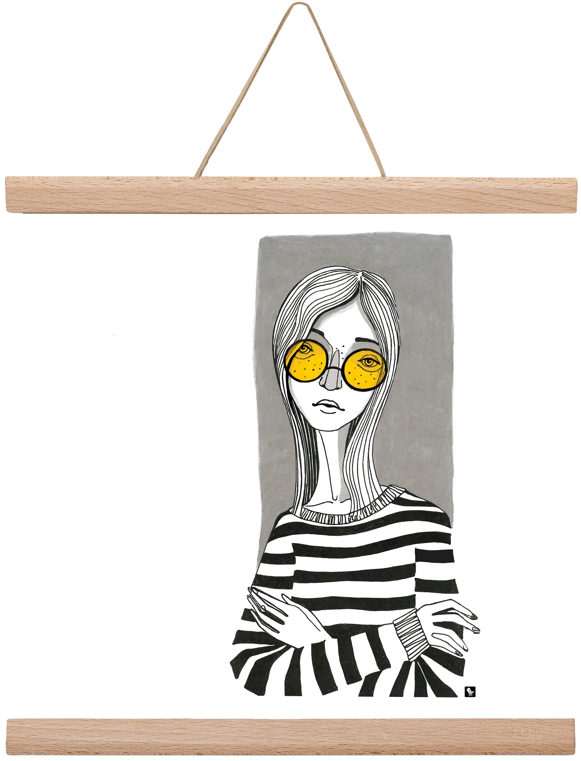 SummerGlasses, 30x30 cm (30x30 cm), Tölgy akasztó