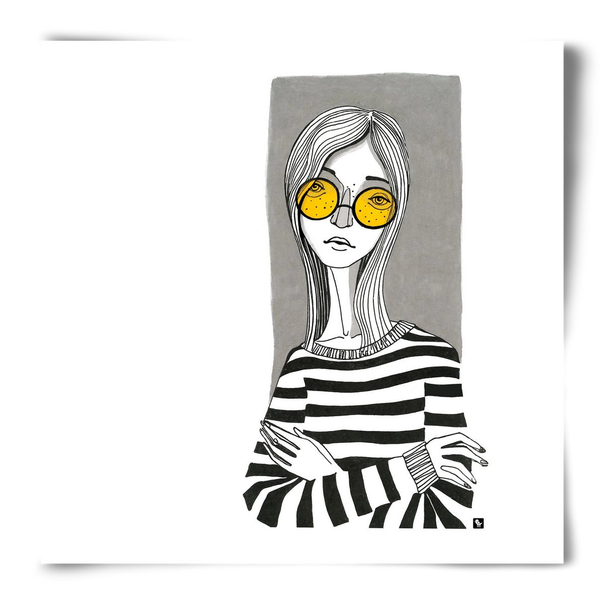 SummerGlasses, 50x50 cm, Keret nélkül