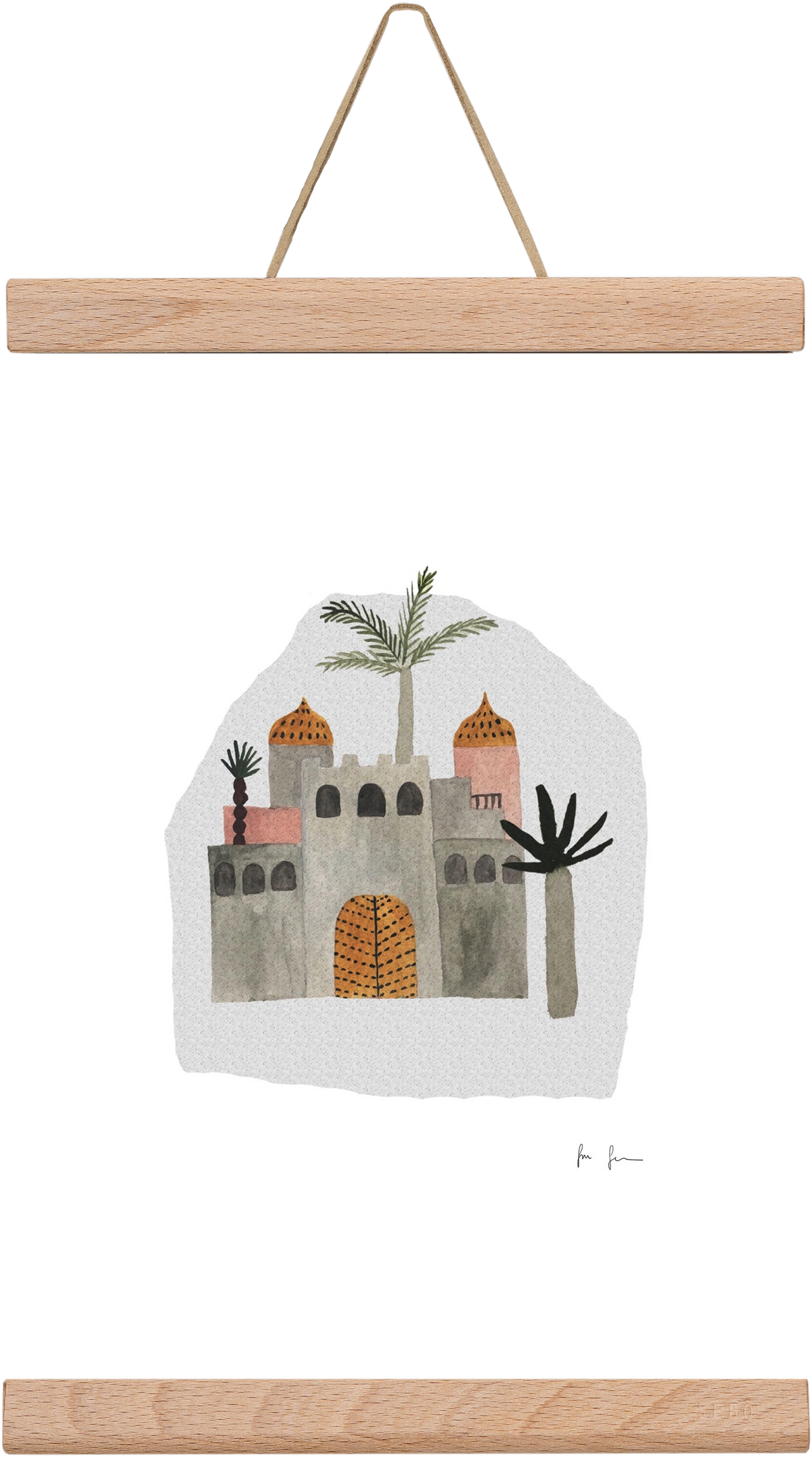 Palota, 20x30 cm (20x30 cm), Tölgy akasztó