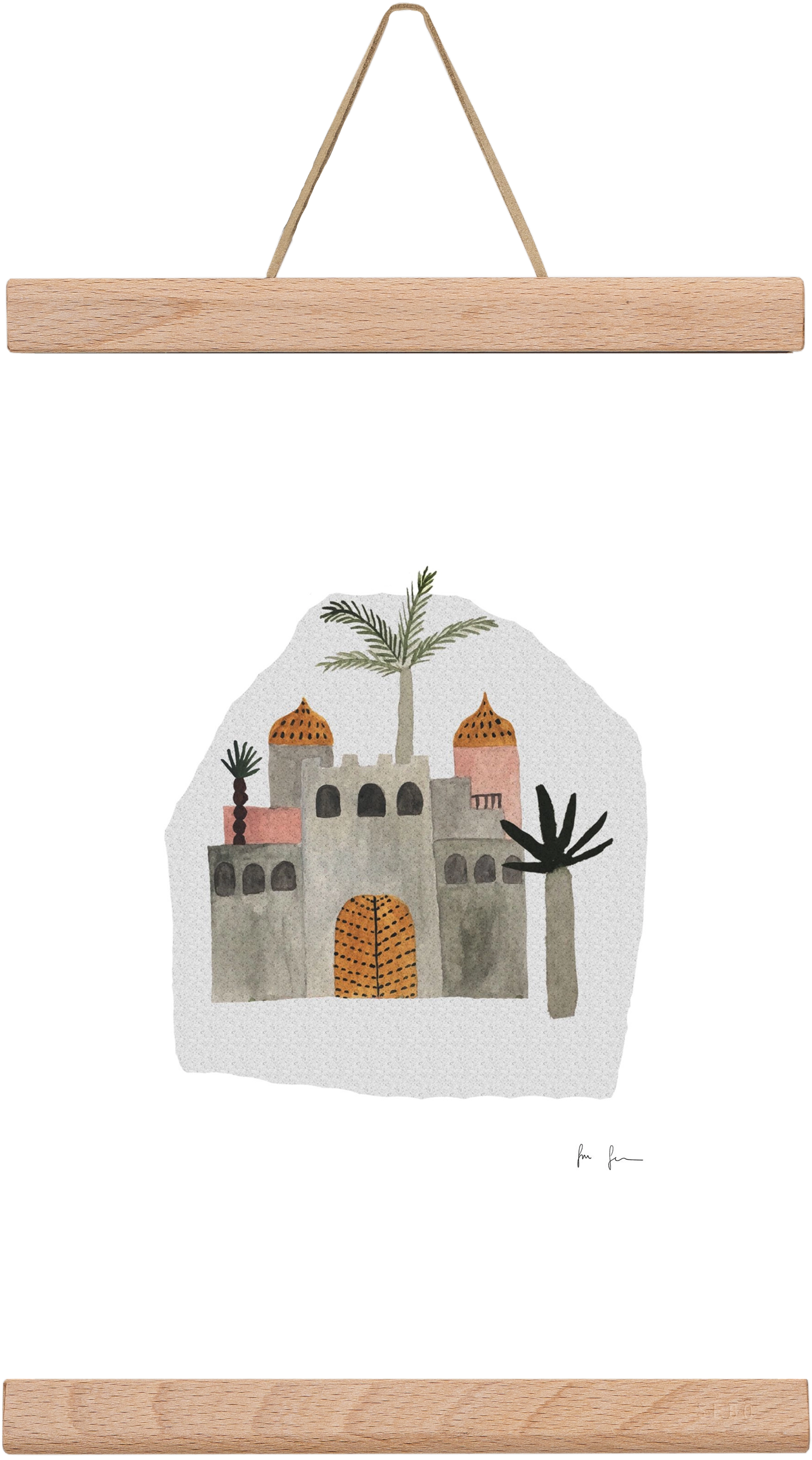 Palota, 20x30 cm (20x30 cm), Tölgy akasztó