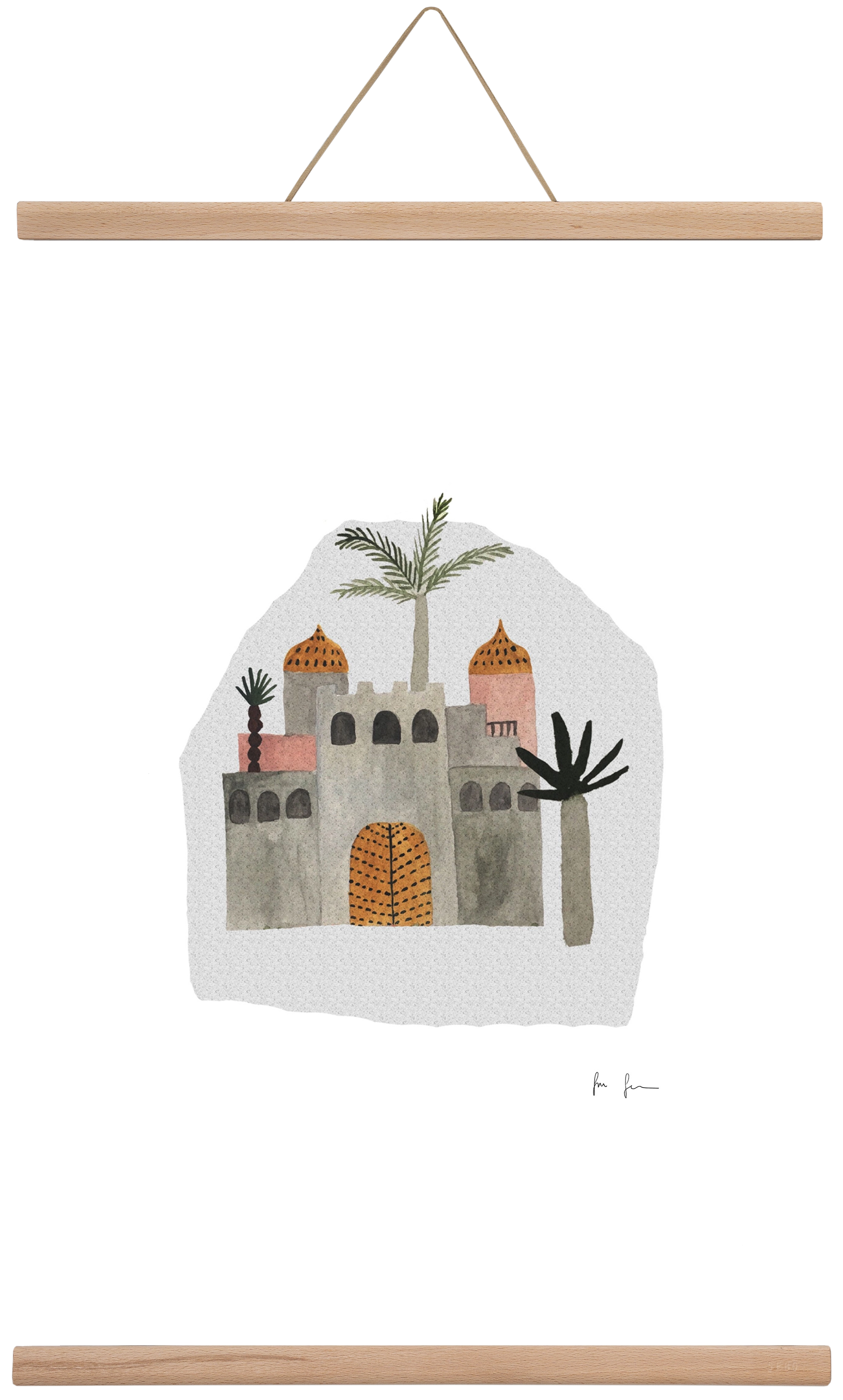 Palota, 40x60 cm (40x60 cm), Tölgy akasztó
