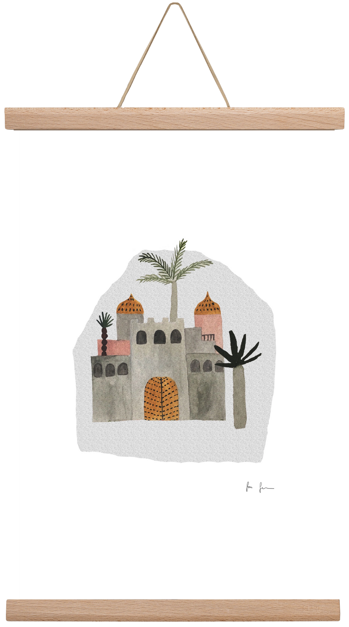 Palota, 30x45 cm (30x45 cm), Tölgy akasztó