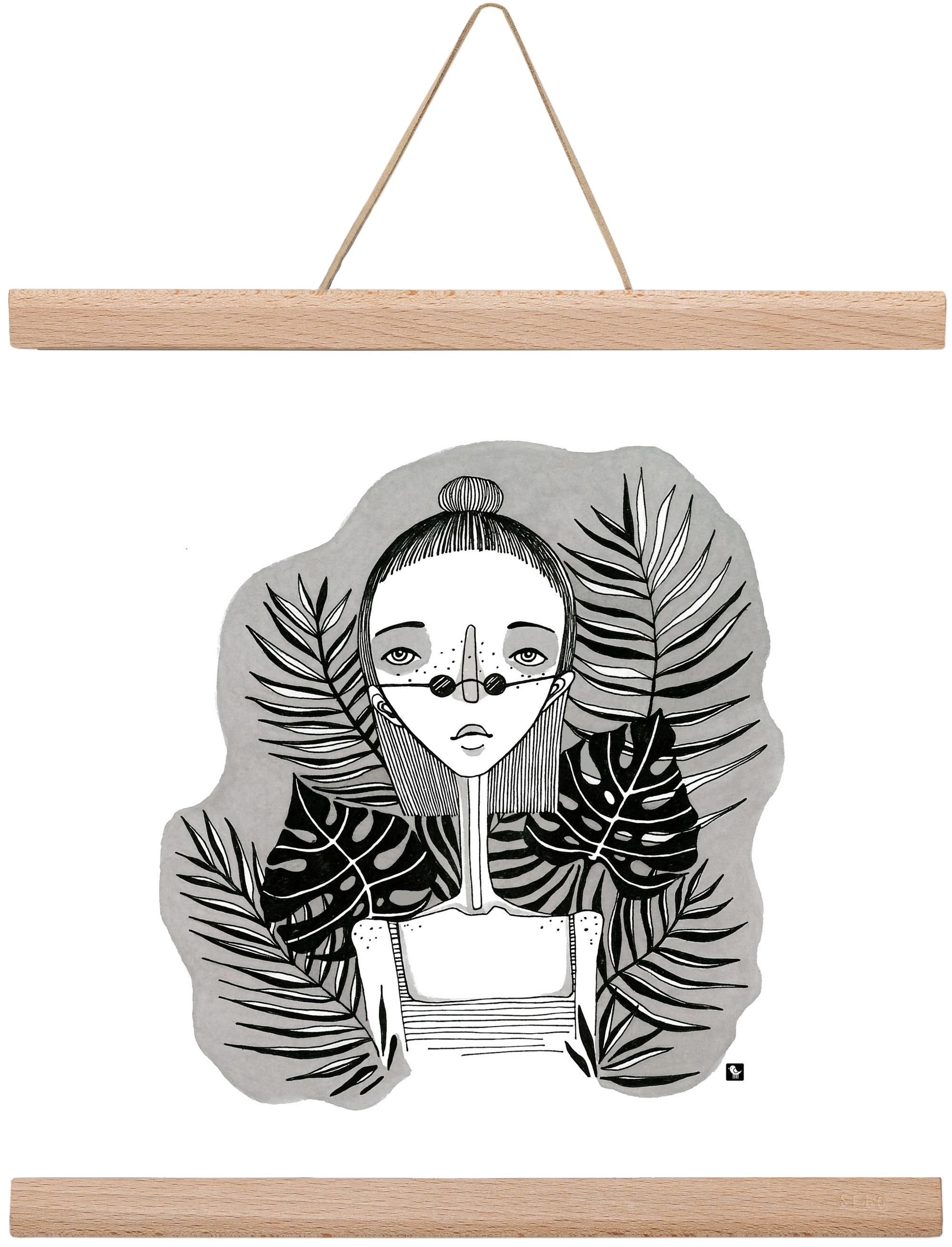 Floryn, 30x30 cm (30x30 cm), Tölgy akasztó