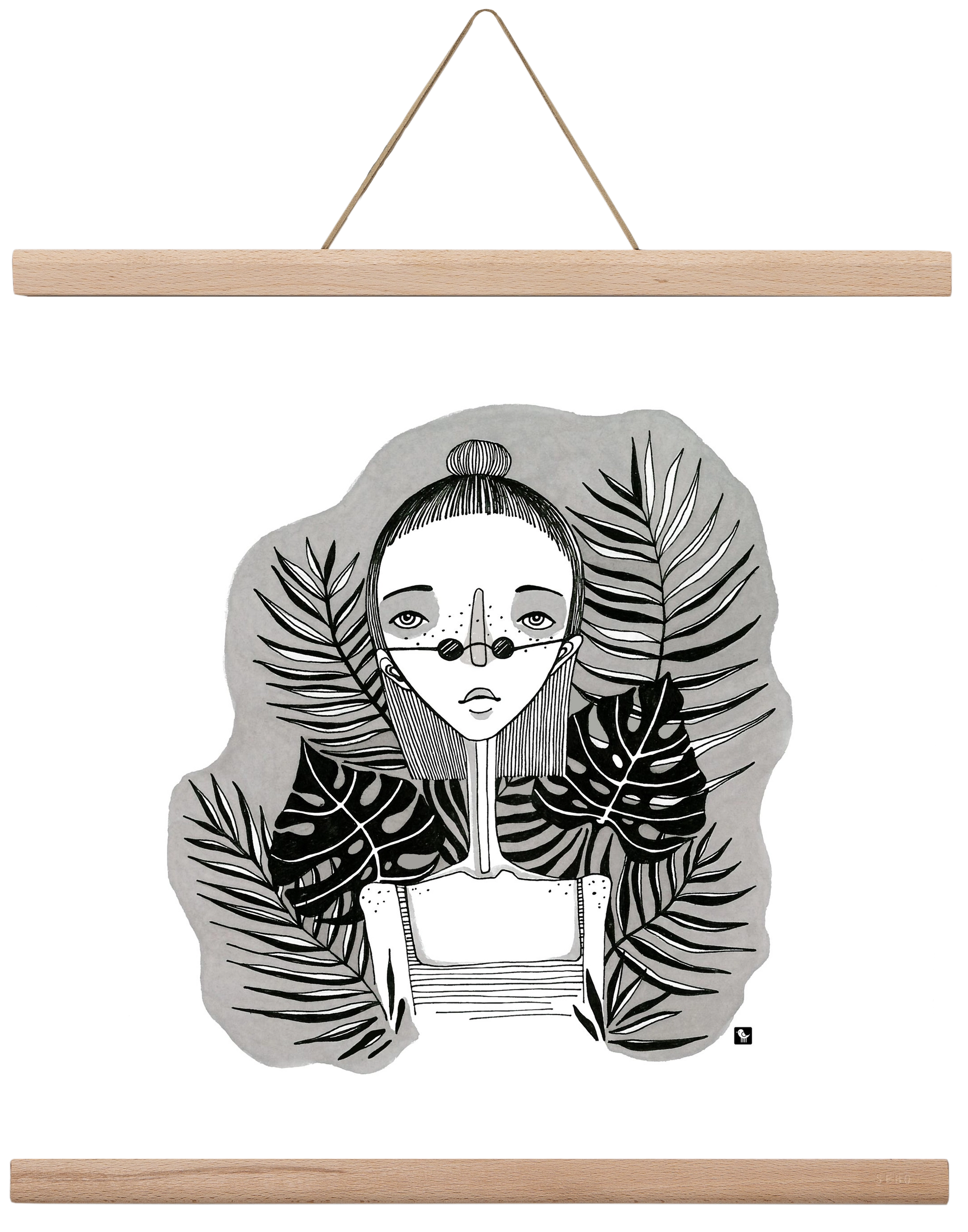 Floryn, 40x40 cm (40x40 cm), Tölgy akasztó