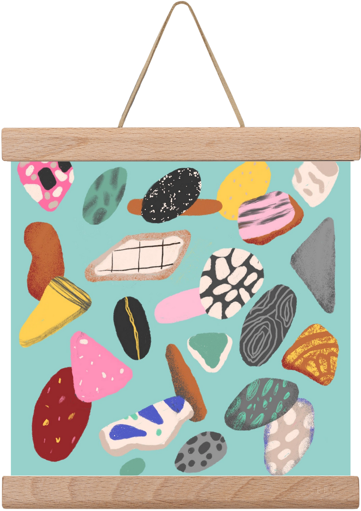 Souvenirs from the sea, 20x20 cm (20x20 cm), Tölgy akasztó