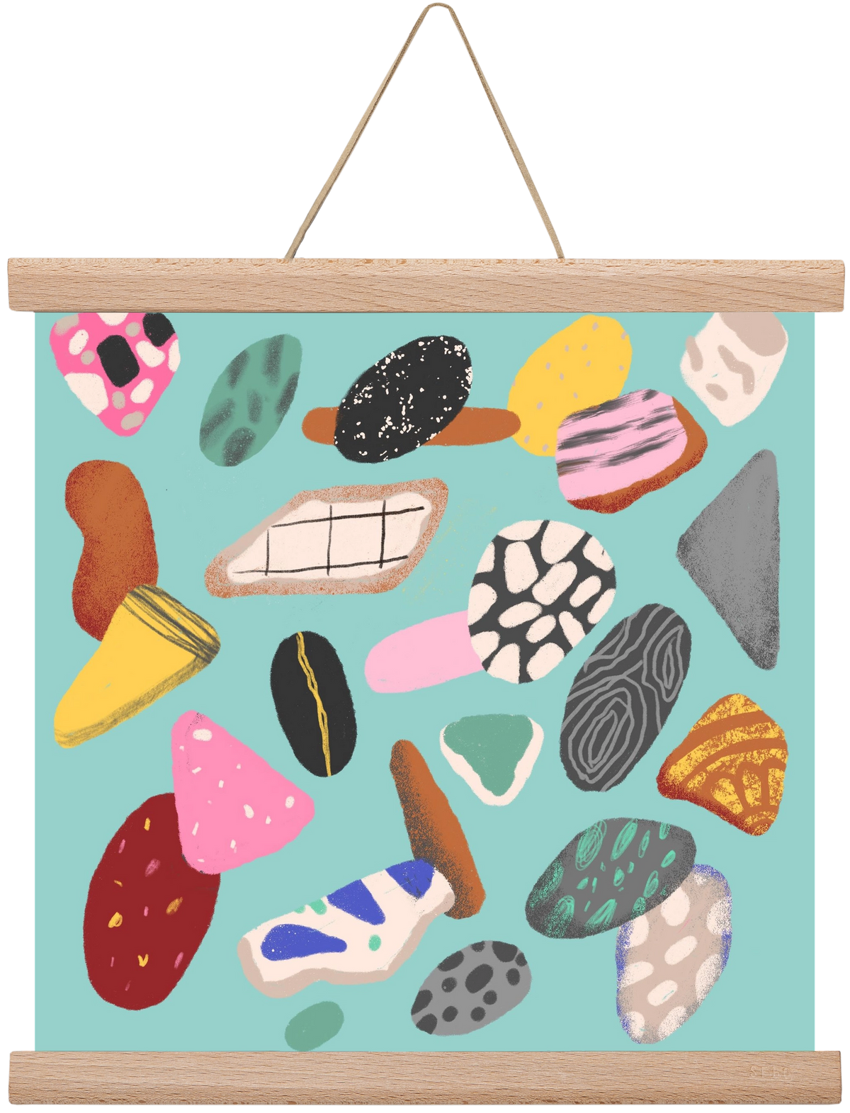 Souvenirs from the sea, 30x30 cm (30x30 cm), Tölgy akasztó