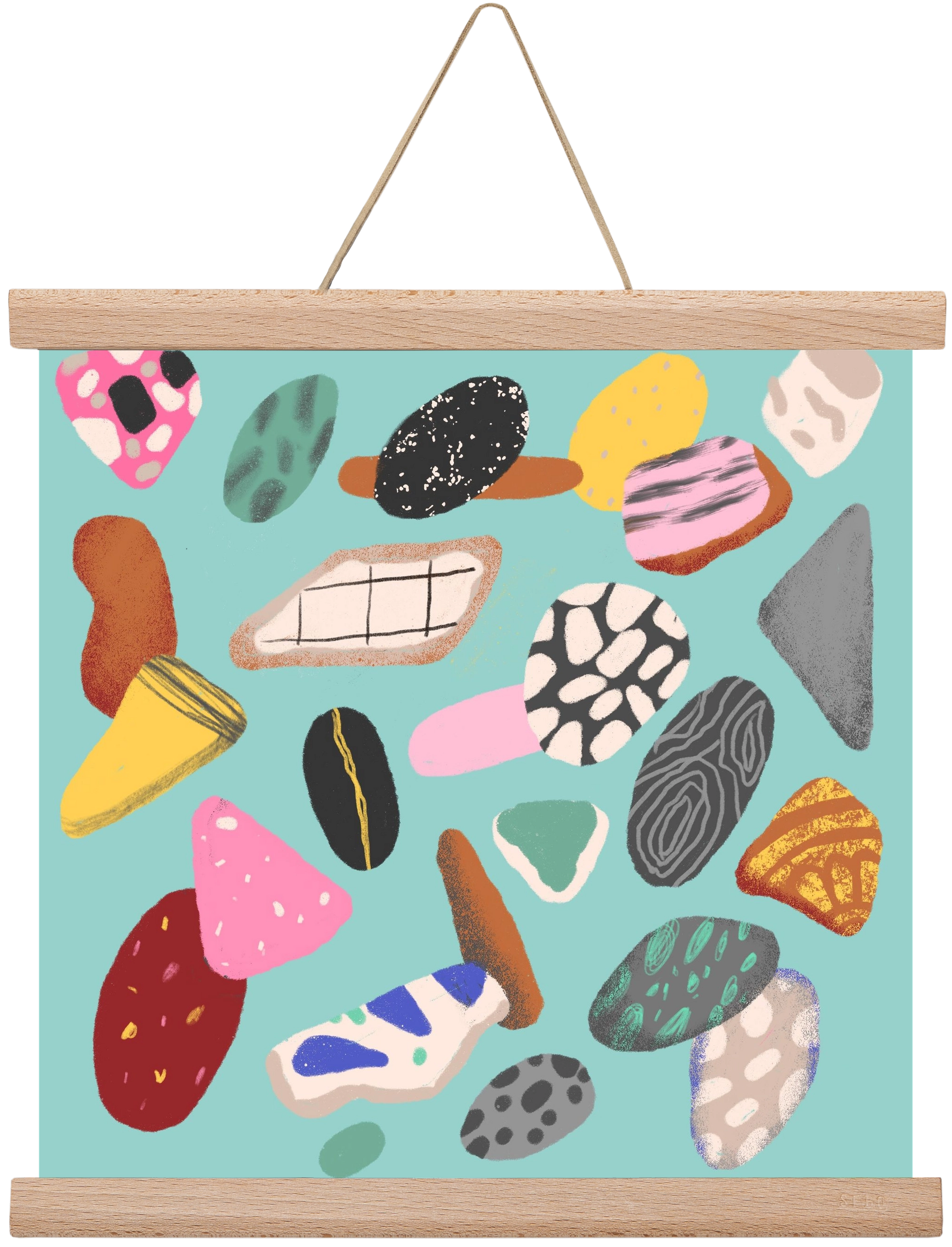 Souvenirs from the sea, 30x30 cm (30x30 cm), Tölgy akasztó