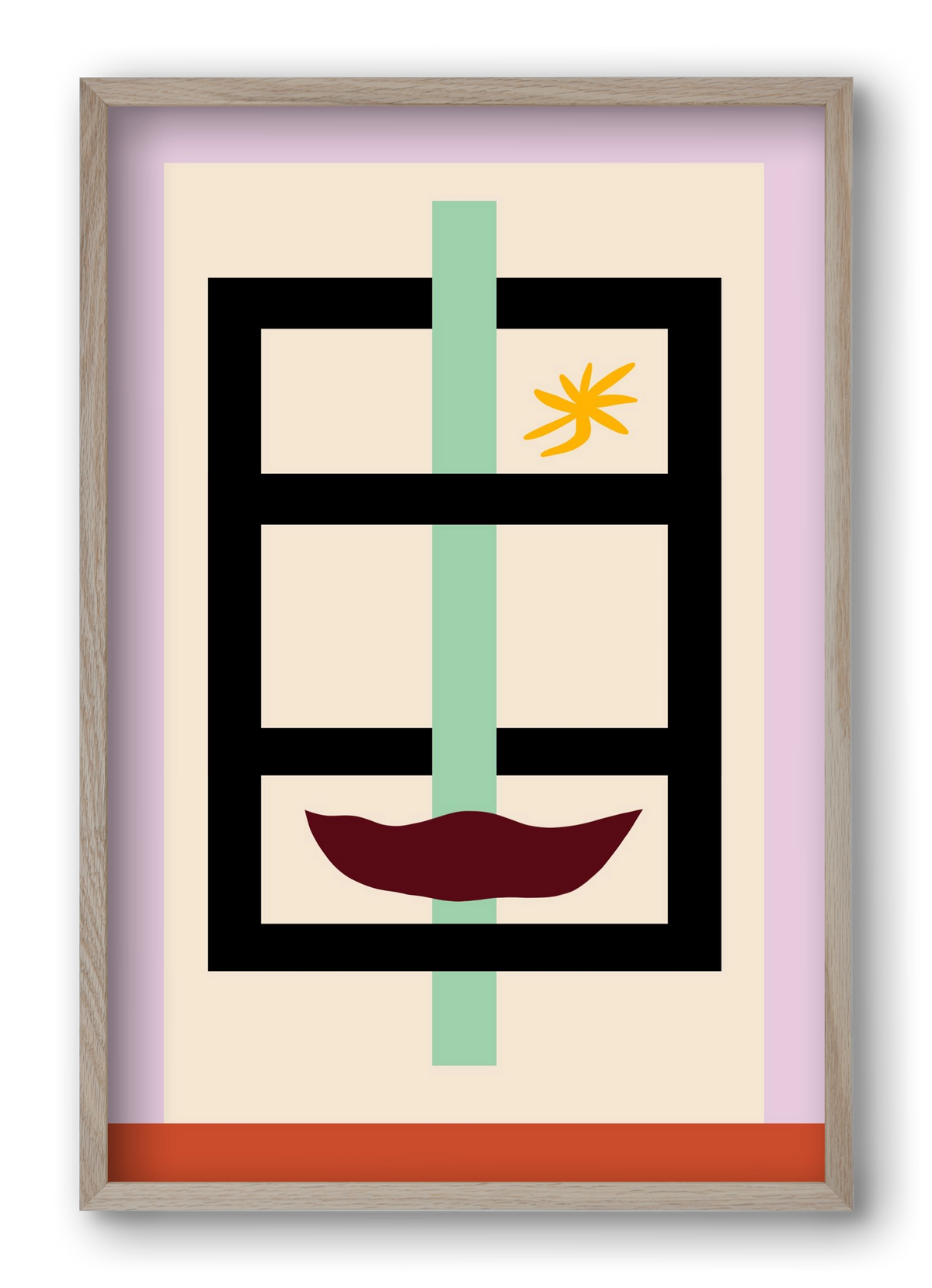 ARCHITECTURE PORTRAIT, 40x60 cm (40x60 cm), Tölgy keret