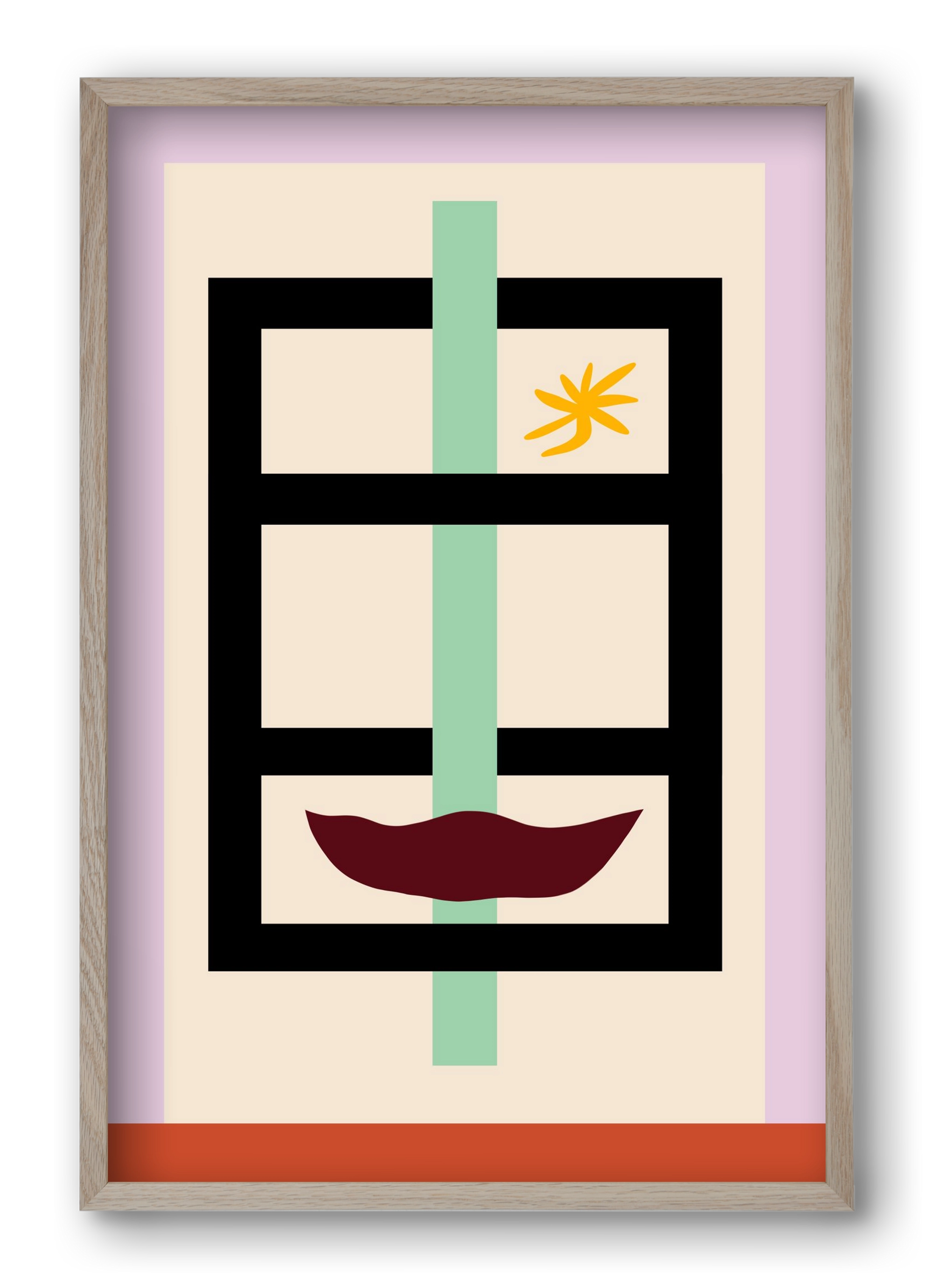 ARCHITECTURE PORTRAIT, 40x60 cm (40x60 cm), Tölgy keret