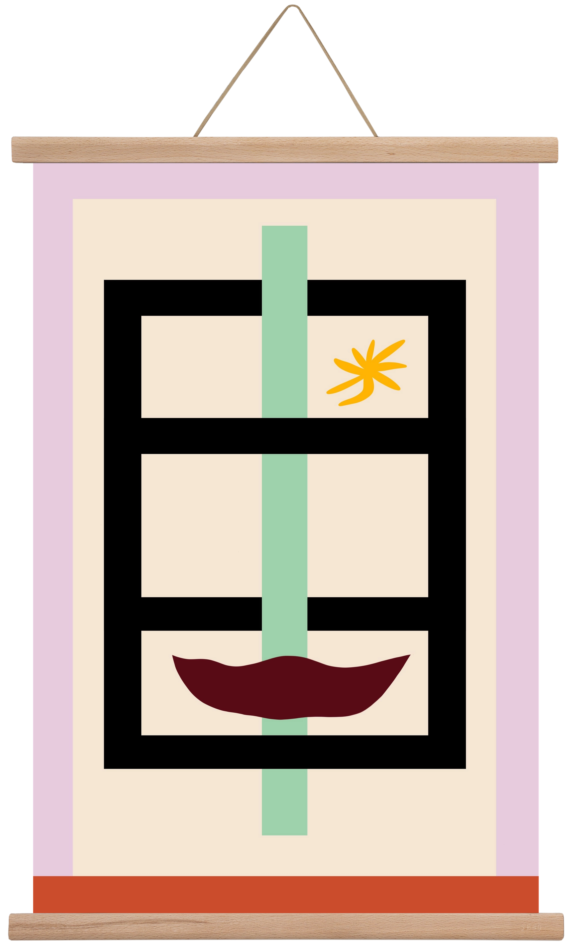 ARCHITECTURE PORTRAIT, 40x60 cm (40x60 cm), Tölgy akasztó