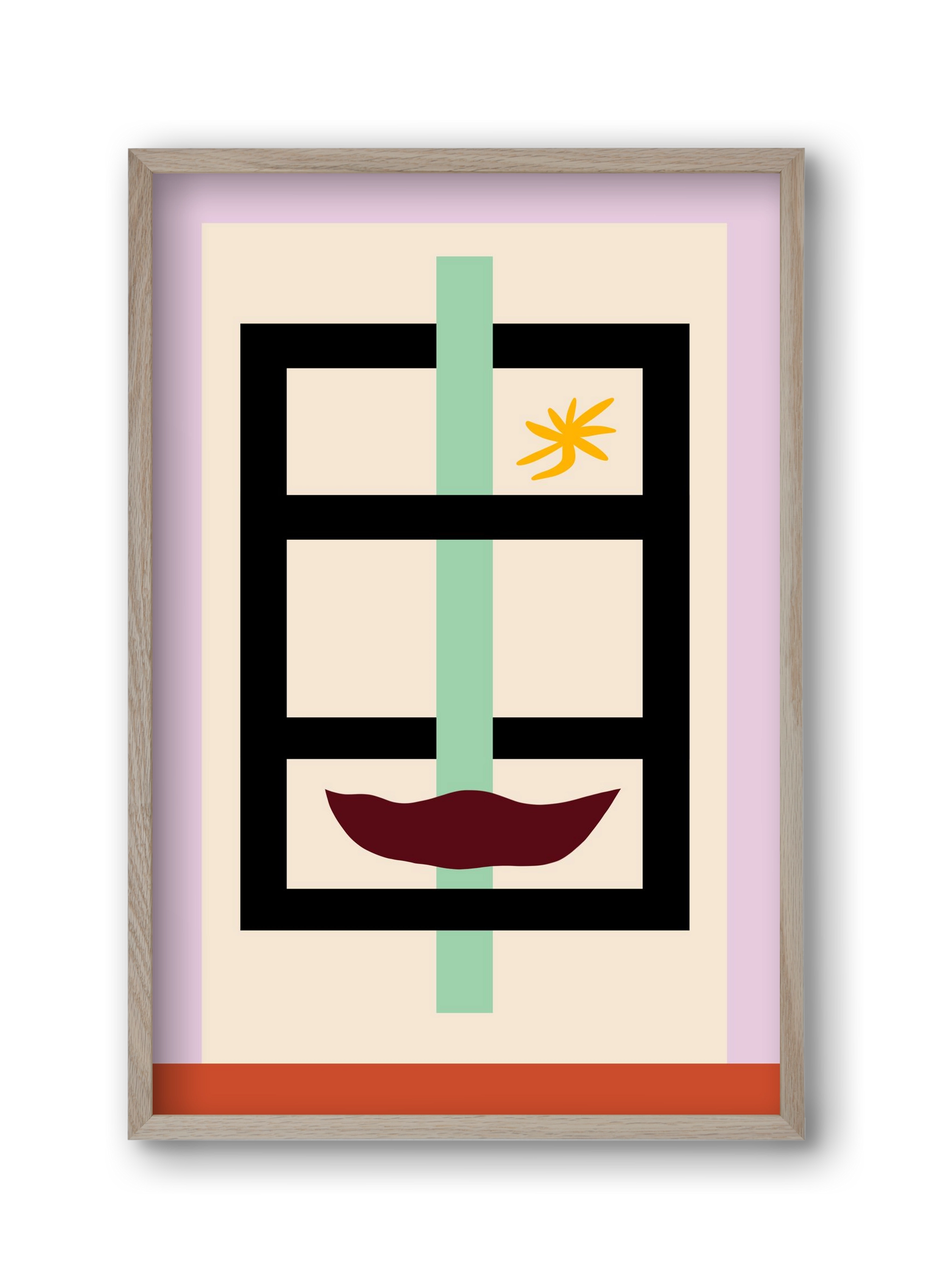 ARCHITECTURE PORTRAIT, 30x45 cm (30x45 cm), Tölgy keret