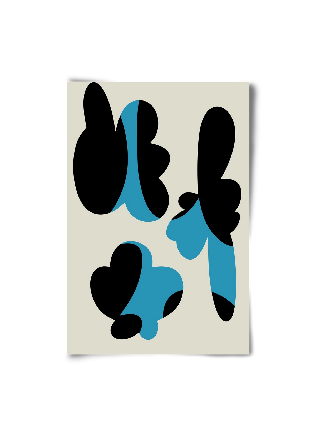 BLUE FLOWERS, 20x30 cm, Keret nélkül