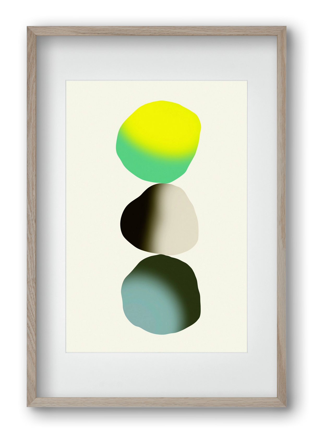 STABILITY, 40x60 cm (30x45 cm), Tölgy keret, paszpartuval