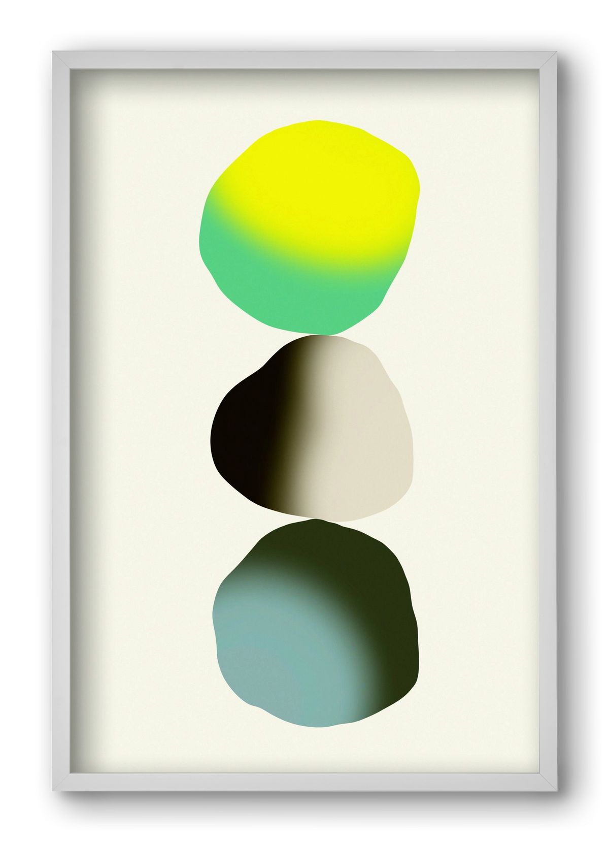 STABILITY, 40x60 cm (40x60 cm), Fehér keret