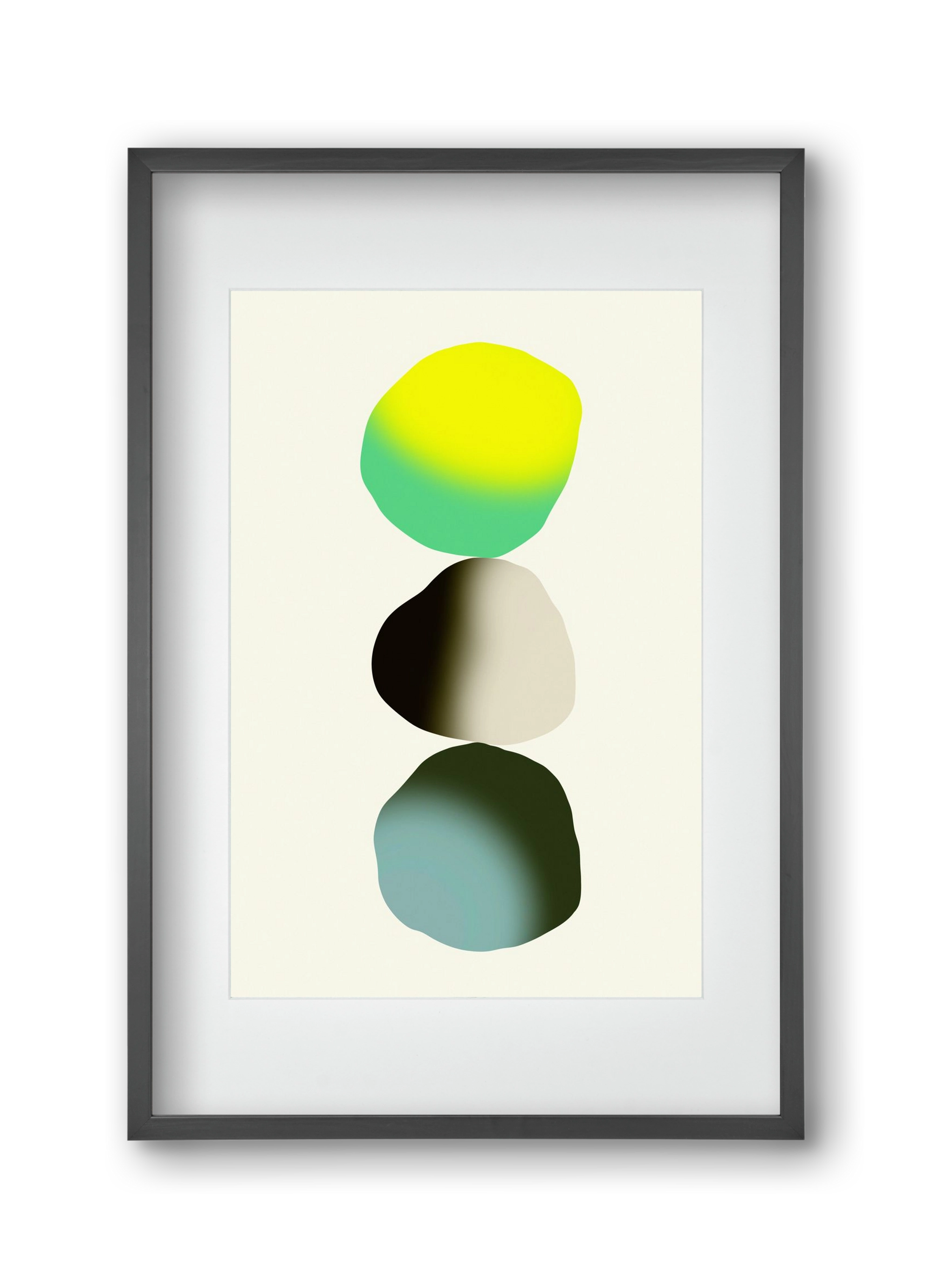 STABILITY, 30x45 cm (20x30 cm), Fekete keret, paszpartuval