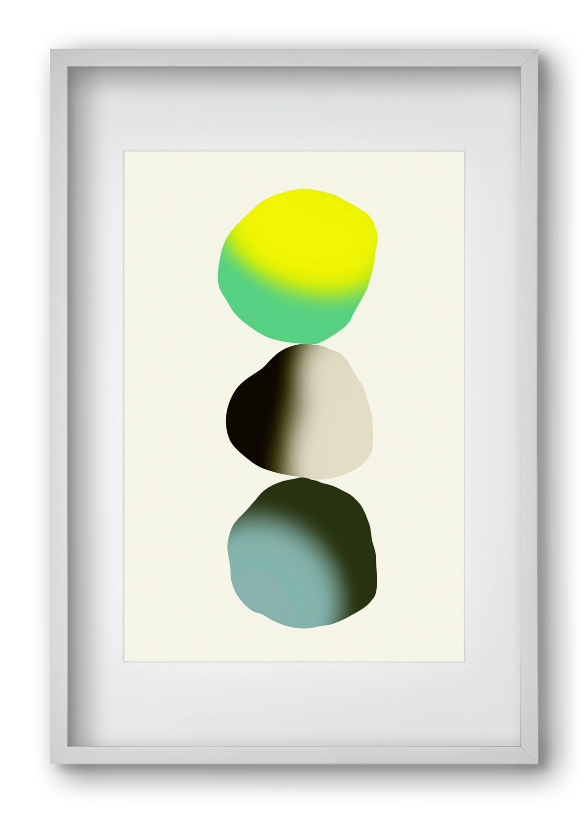 STABILITY, 40x60 cm (30x45 cm), Fehér keret, paszpartuval