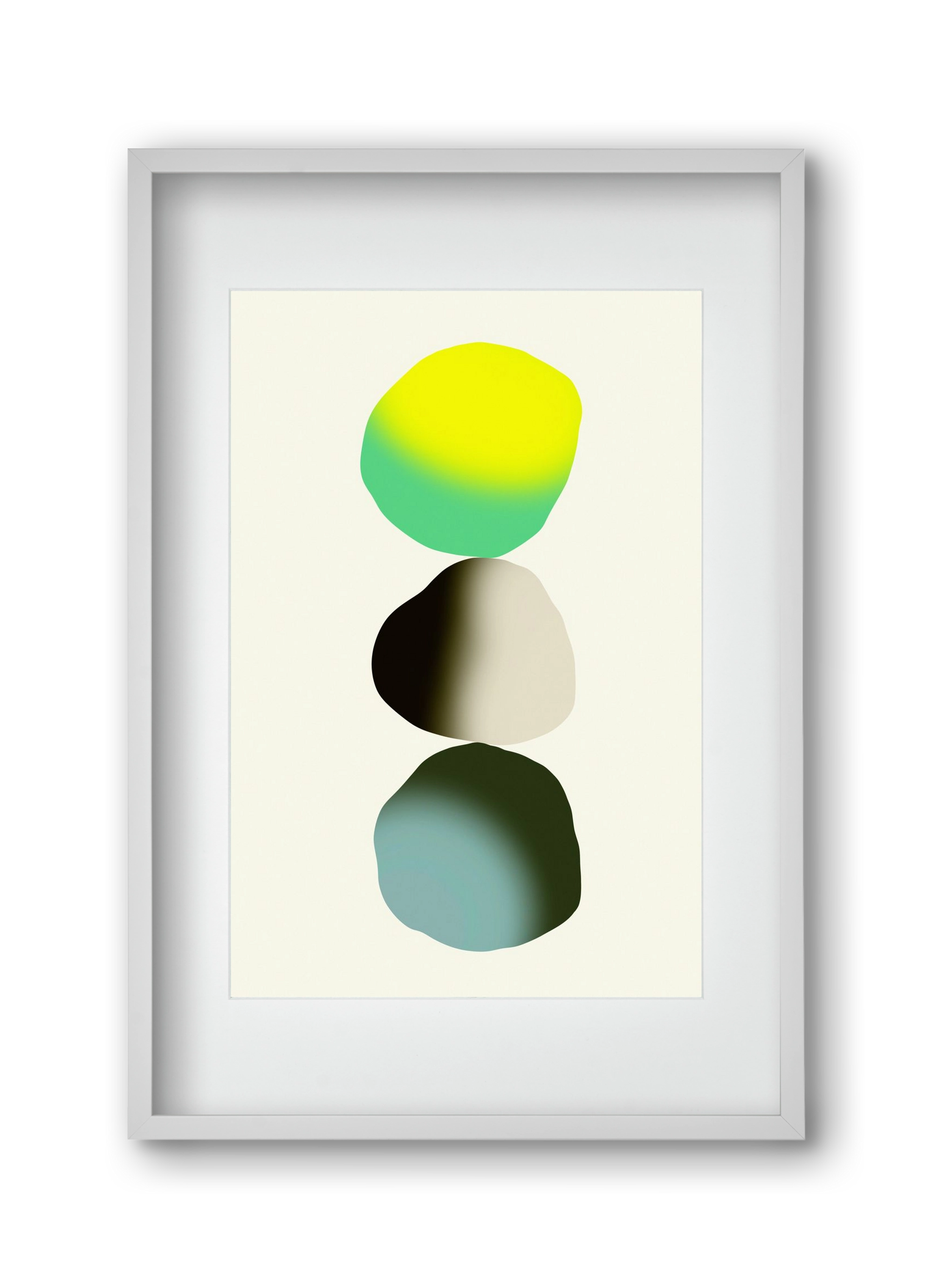 STABILITY, 30x45 cm (20x30 cm), Fehér keret, paszpartuval