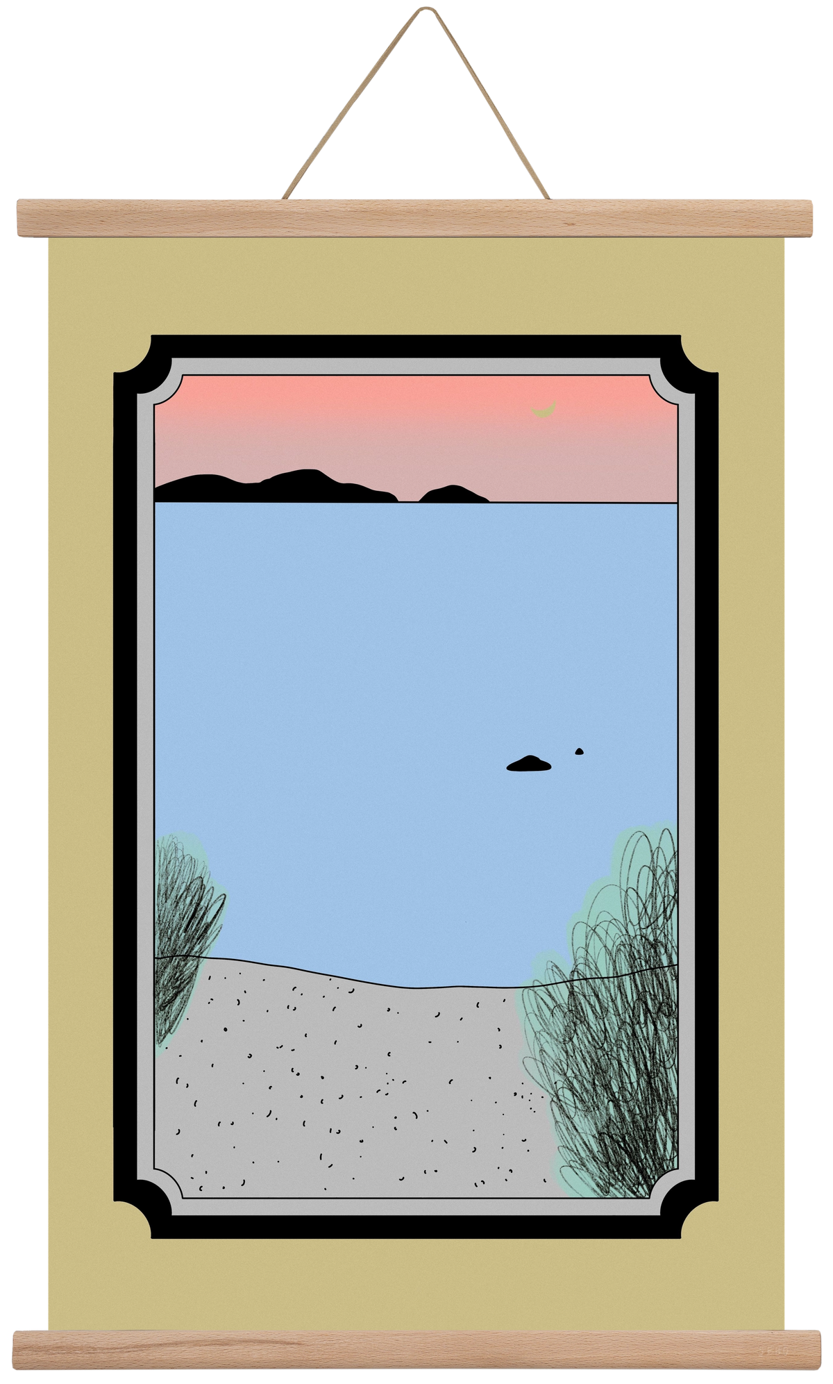 JUM, 40x60 cm (40x60 cm), Tölgy akasztó