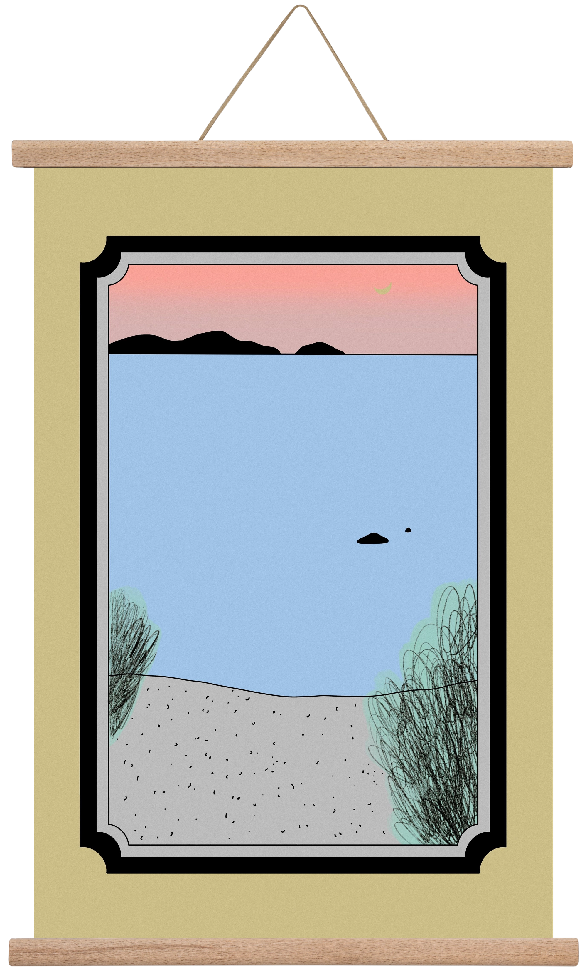 JUM, 40x60 cm (40x60 cm), Tölgy akasztó