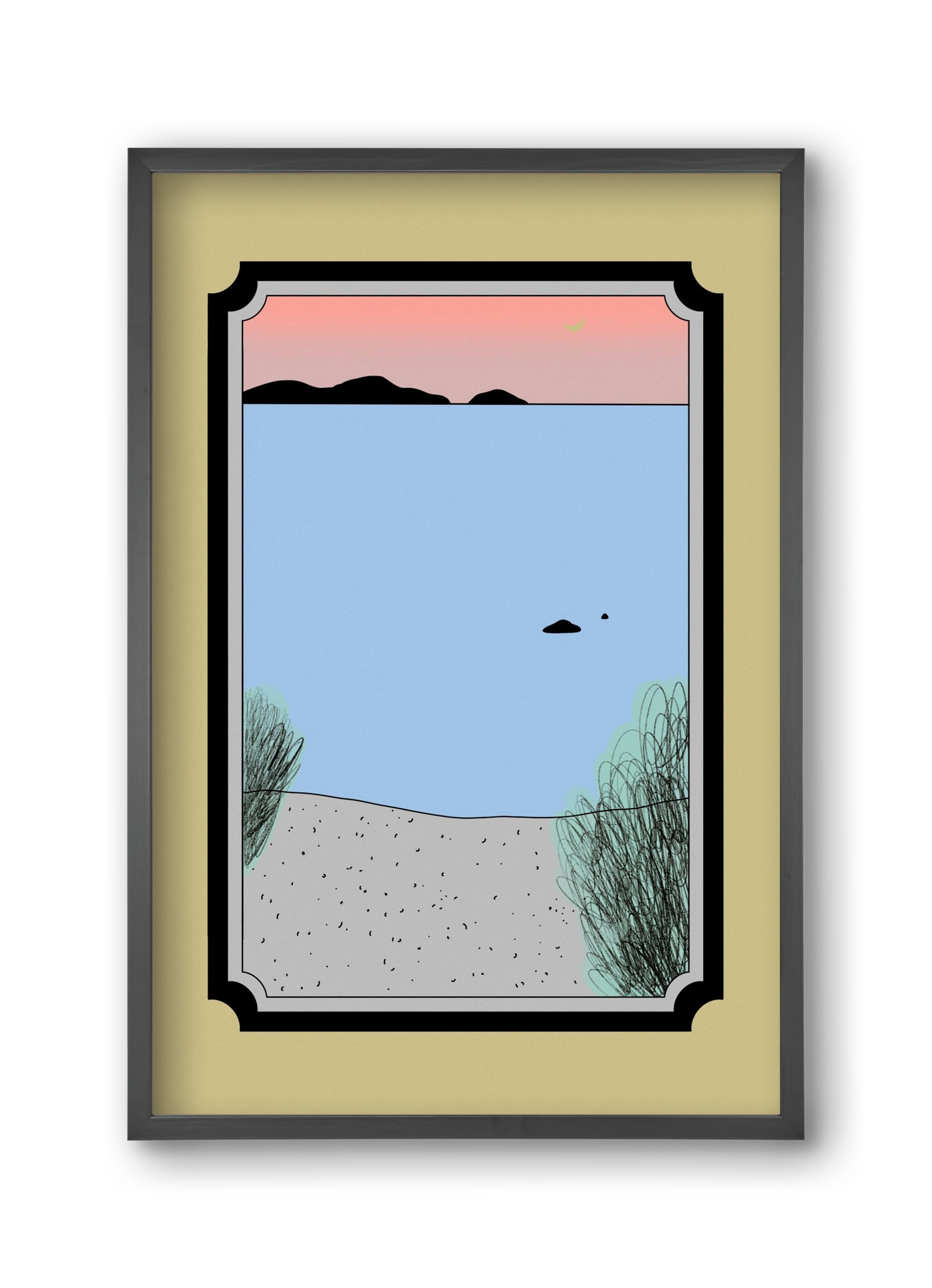 JUM, 30x45 cm (30x45 cm), Fekete keret