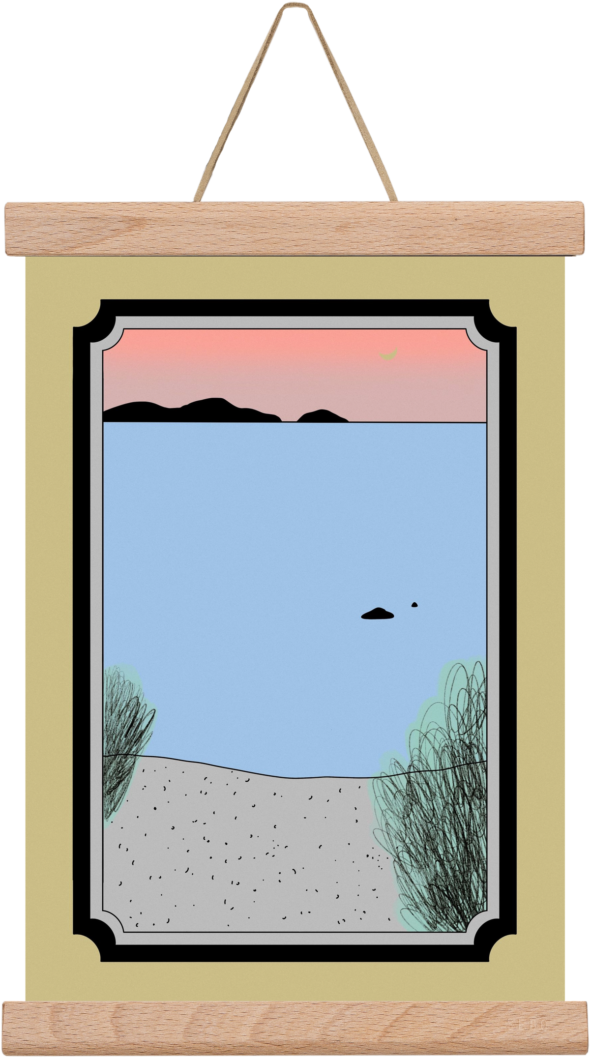 JUM, 20x30 cm (20x30 cm), Tölgy akasztó