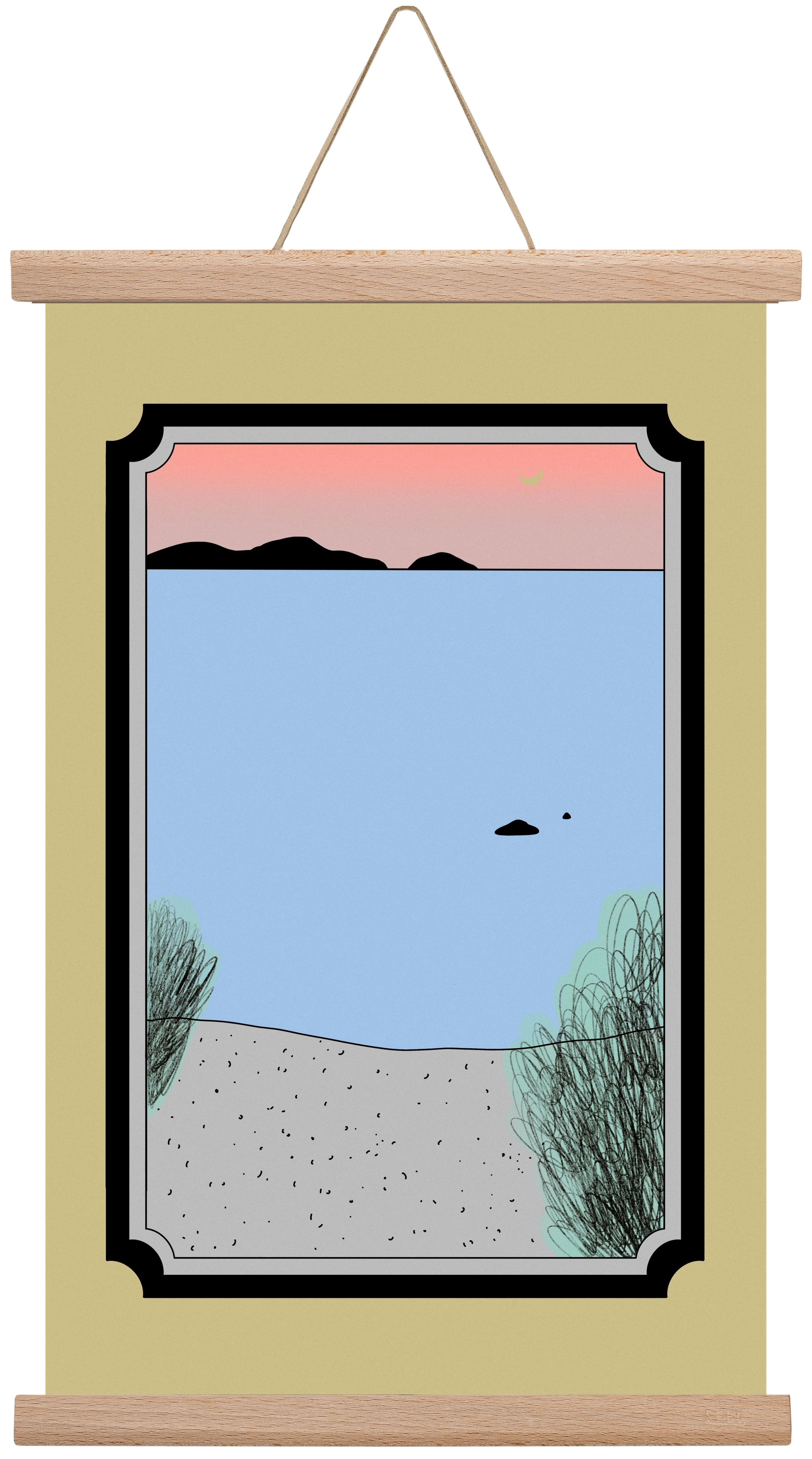 JUM, 30x45 cm (30x45 cm), Tölgy akasztó