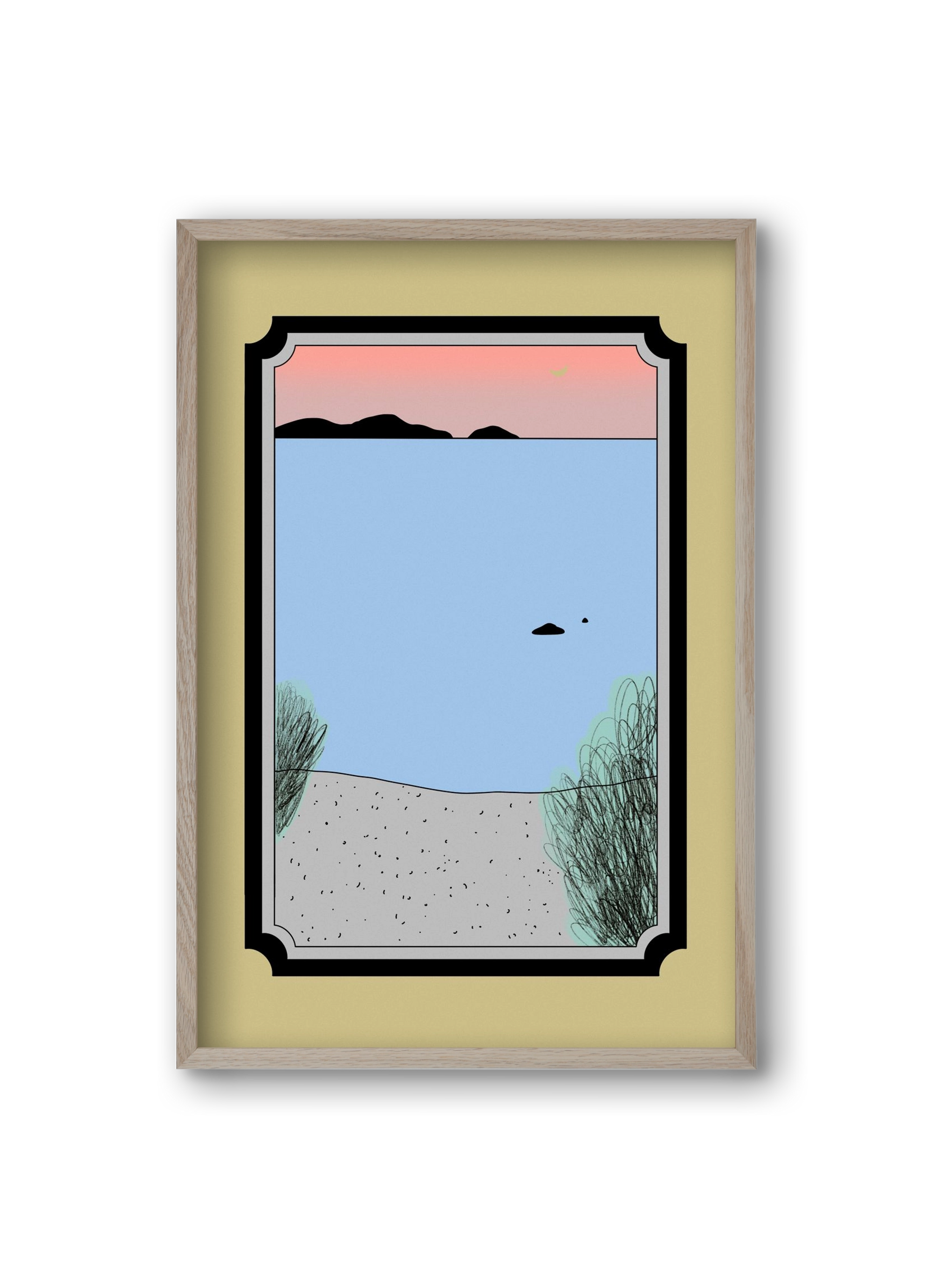 JUM, 20x30 cm (20x30 cm), Tölgy keret