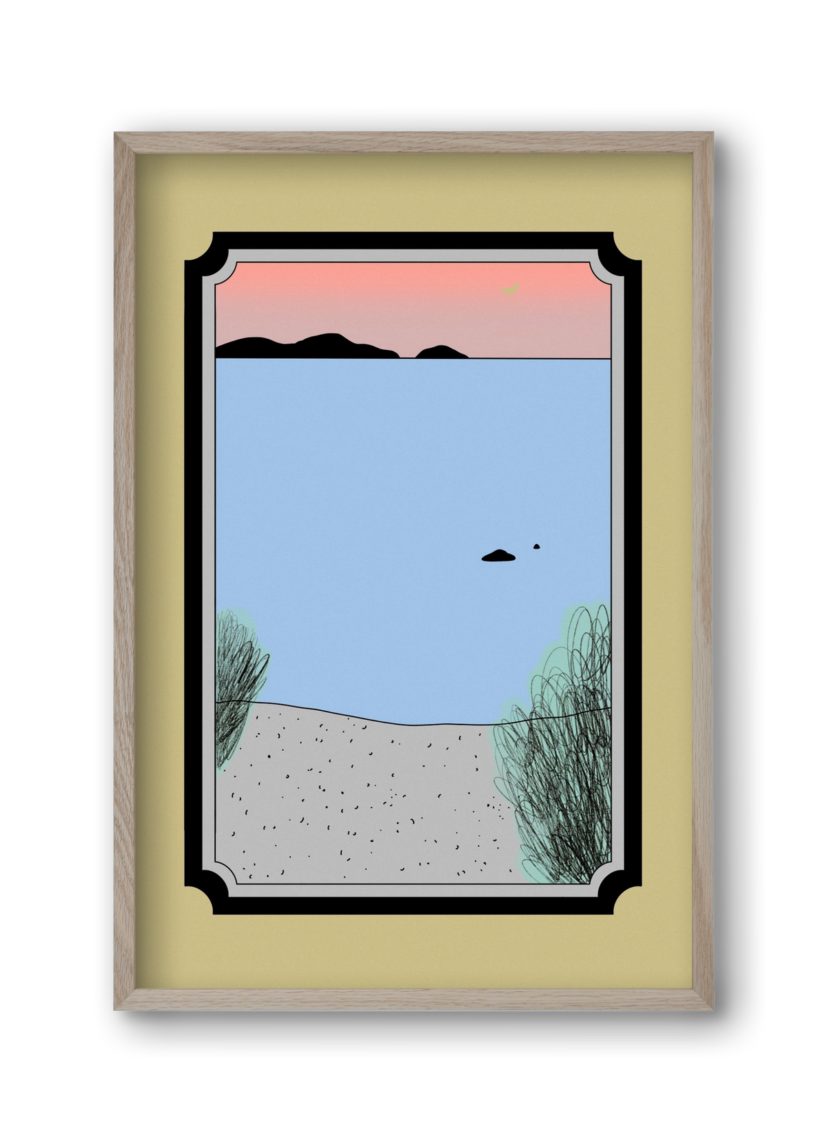 JUM, 30x45 cm (30x45 cm), Tölgy keret