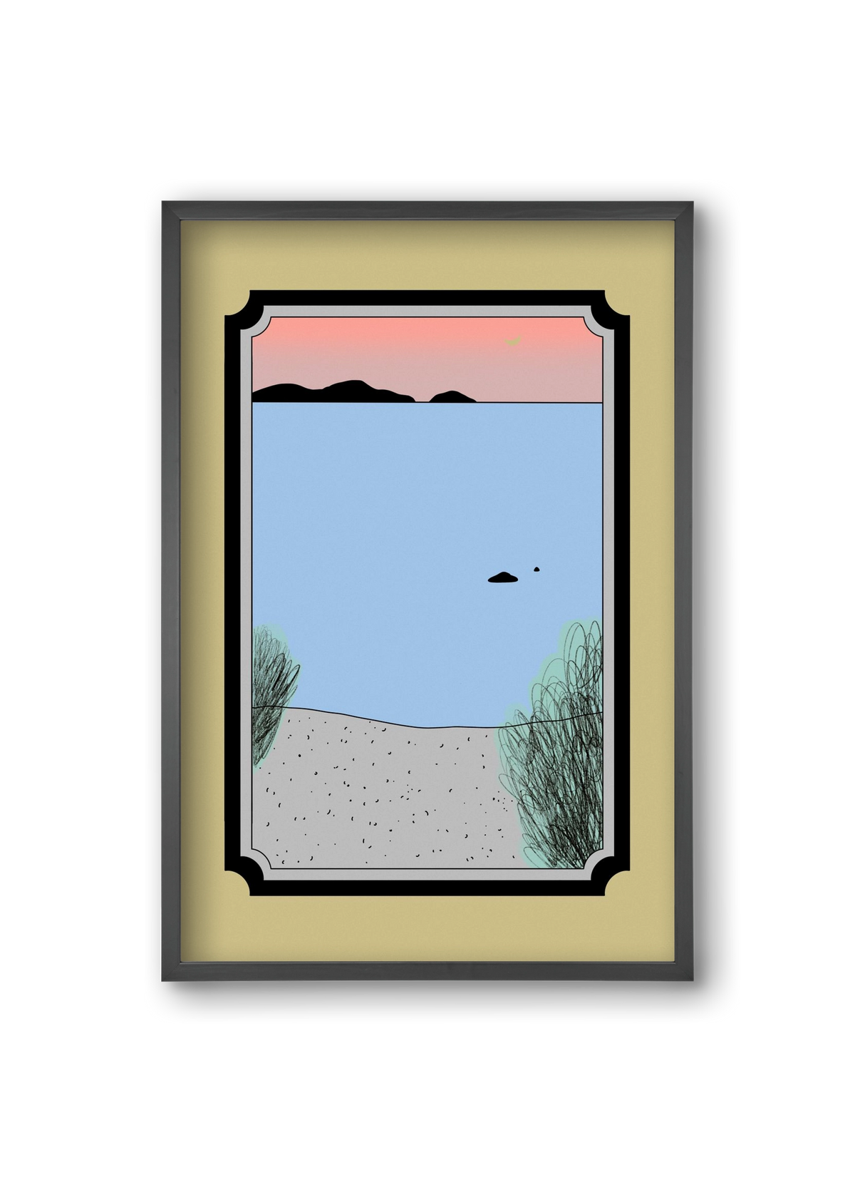 JUM, 20x30 cm (20x30 cm), Fekete keret