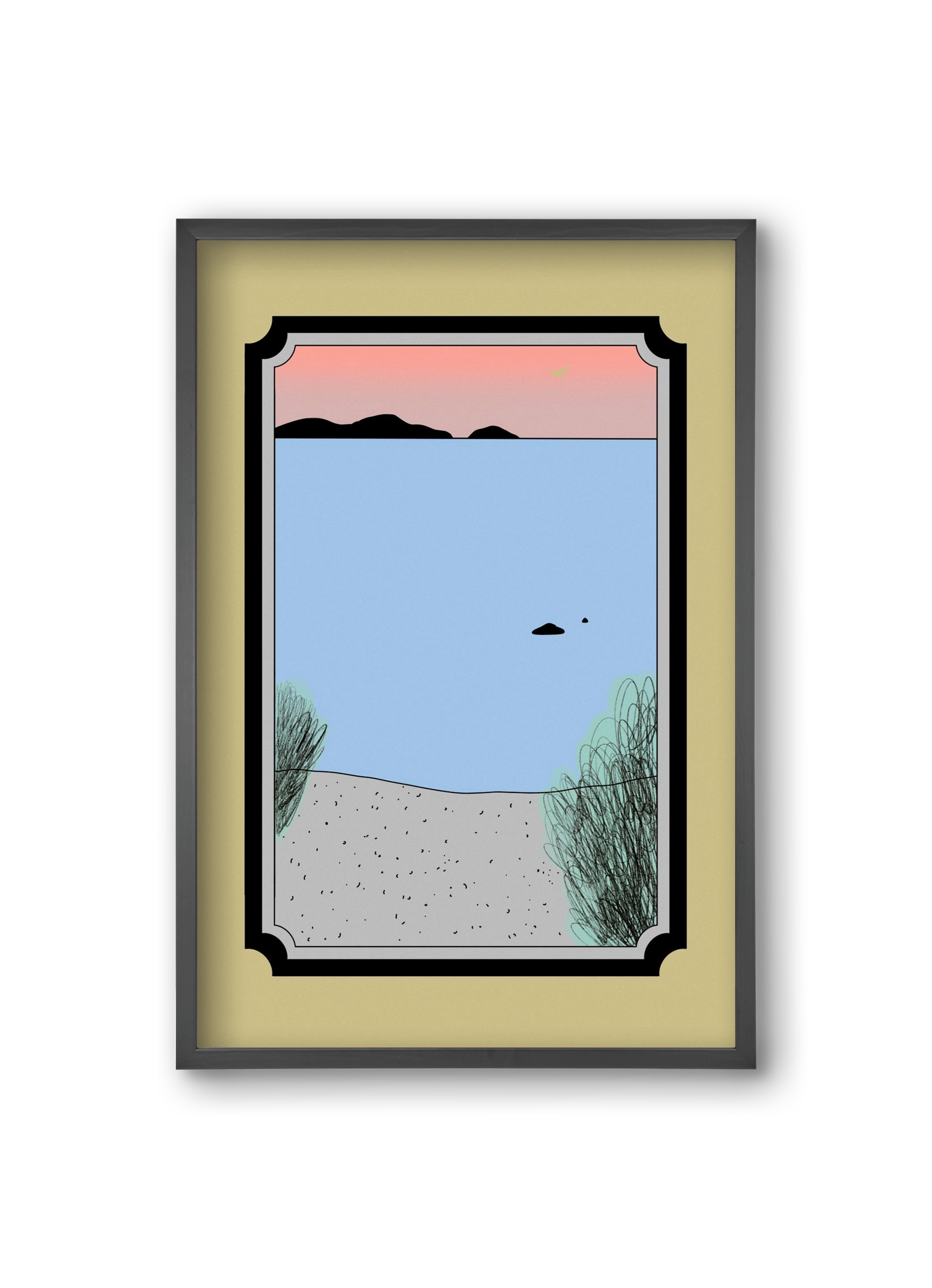 JUM, 20x30 cm (20x30 cm), Fekete keret