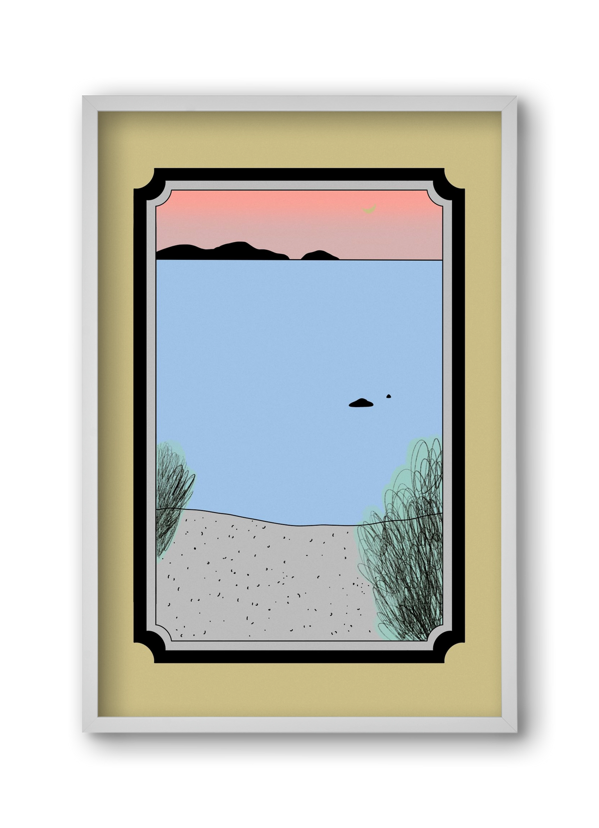 JUM, 30x45 cm (30x45 cm), Fehér keret